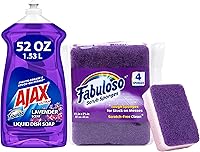 Vista 15 de Ajax Ultra Jabón Líquido para Platos con Fabuloso, Aroma a Lavanda, 52 Oz