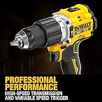 Vista 7 de DEWALT 20V MAX XR - Kit combinado de herramienta eléctrica inalámbrica de taladro de impacto y taladro de martillo, incluye 2 baterías POWERPACK