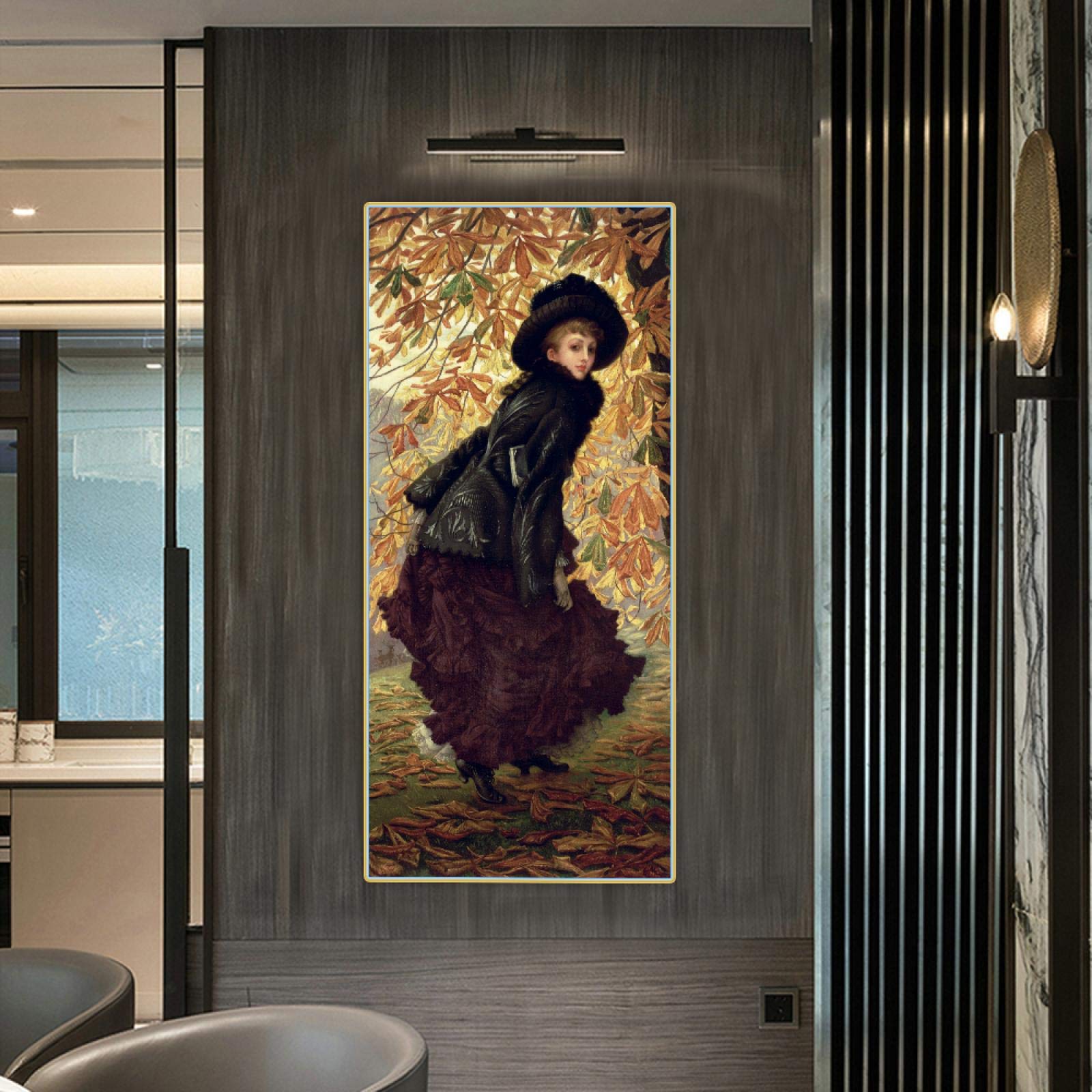 Amazon.co.jp: ジェームズ・ティソ《10月》キャンバスプリント 油絵