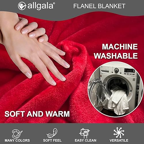 Miniatura 3 de Allgala - Manta de franela supersuave, peso ligero