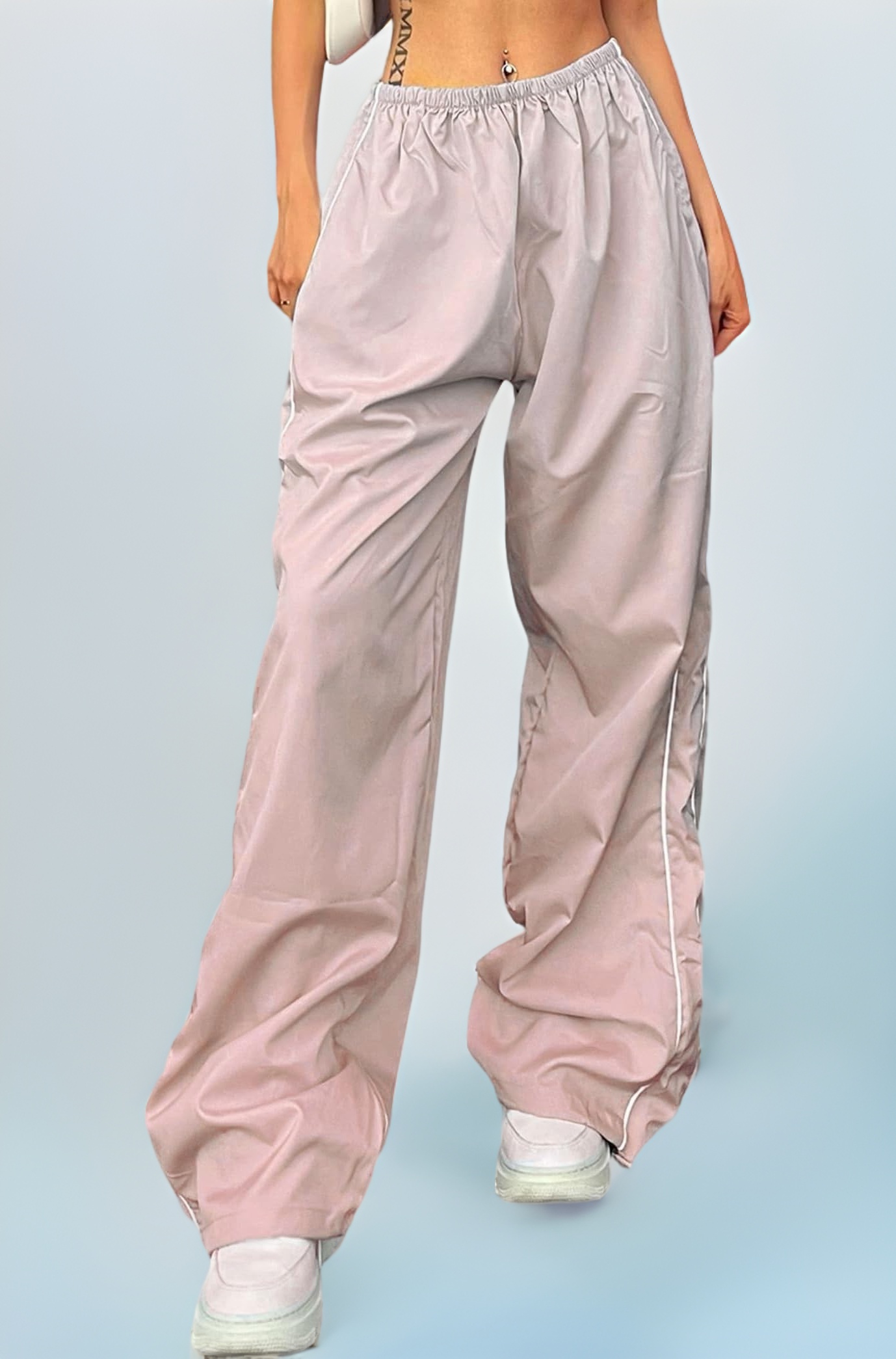 XPONNI Track Pants Women Baggy Pants Y2k Pants Parachute Pants for Women Y2K Clothing