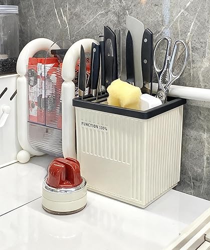 Miniatura 6 de Afilador de cuchillos de cocina con base de succión para afiladores de cuchillos de bolsillo manos libres, afilador de cuchillos profesional todo en