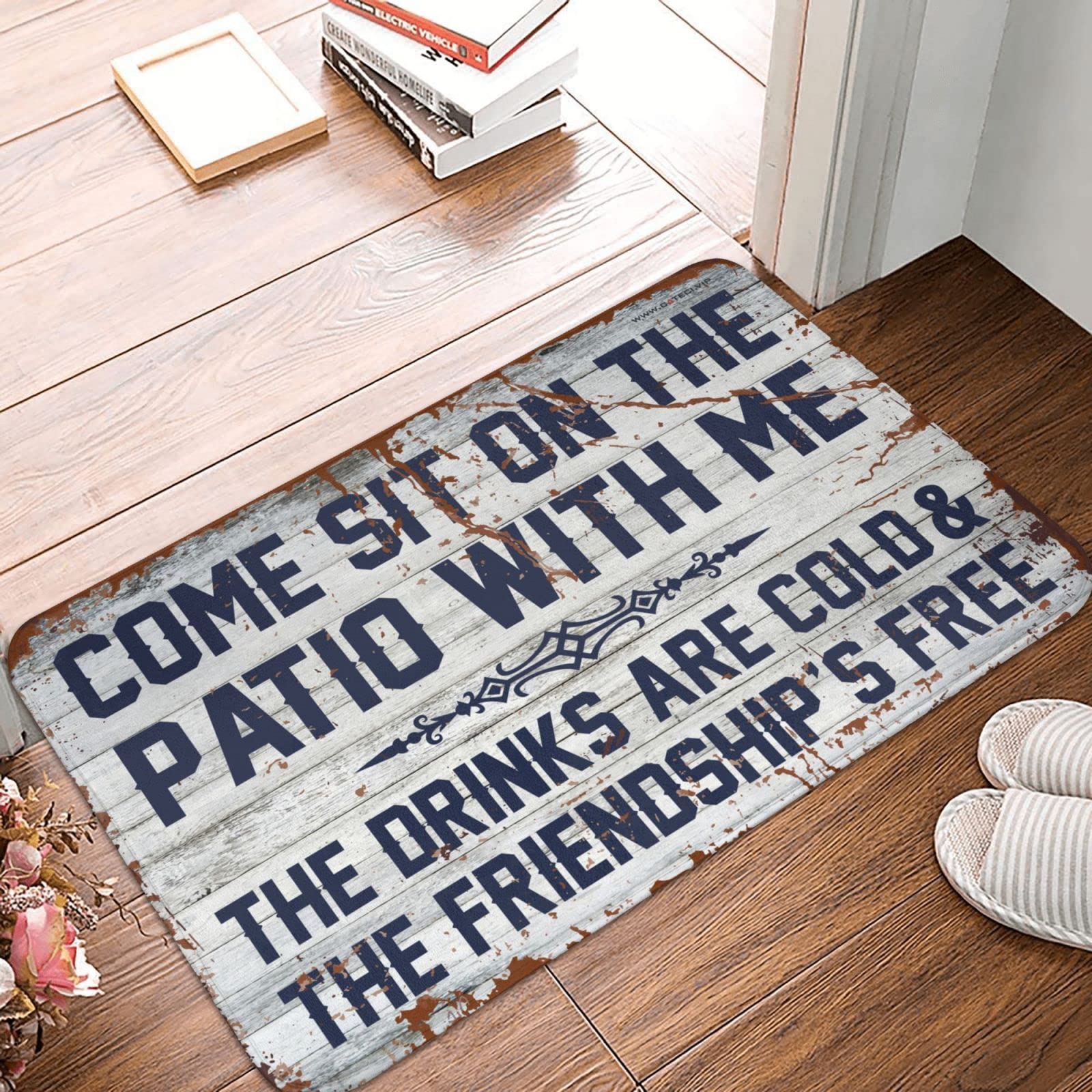Tapis de chaussures Dsoluuing 65x90 cm pour porte d'entrée