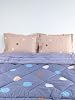 Kiwan Premium 4-Piece Bed Linen Set Made of 100% Cotton for All 4 Seasons | Includes Duvet, Fitted Sheet & 2 Pillowcases | Ideal for Allergy Sufferers | Soft and Fluffy Purple, 240 x 240 cm