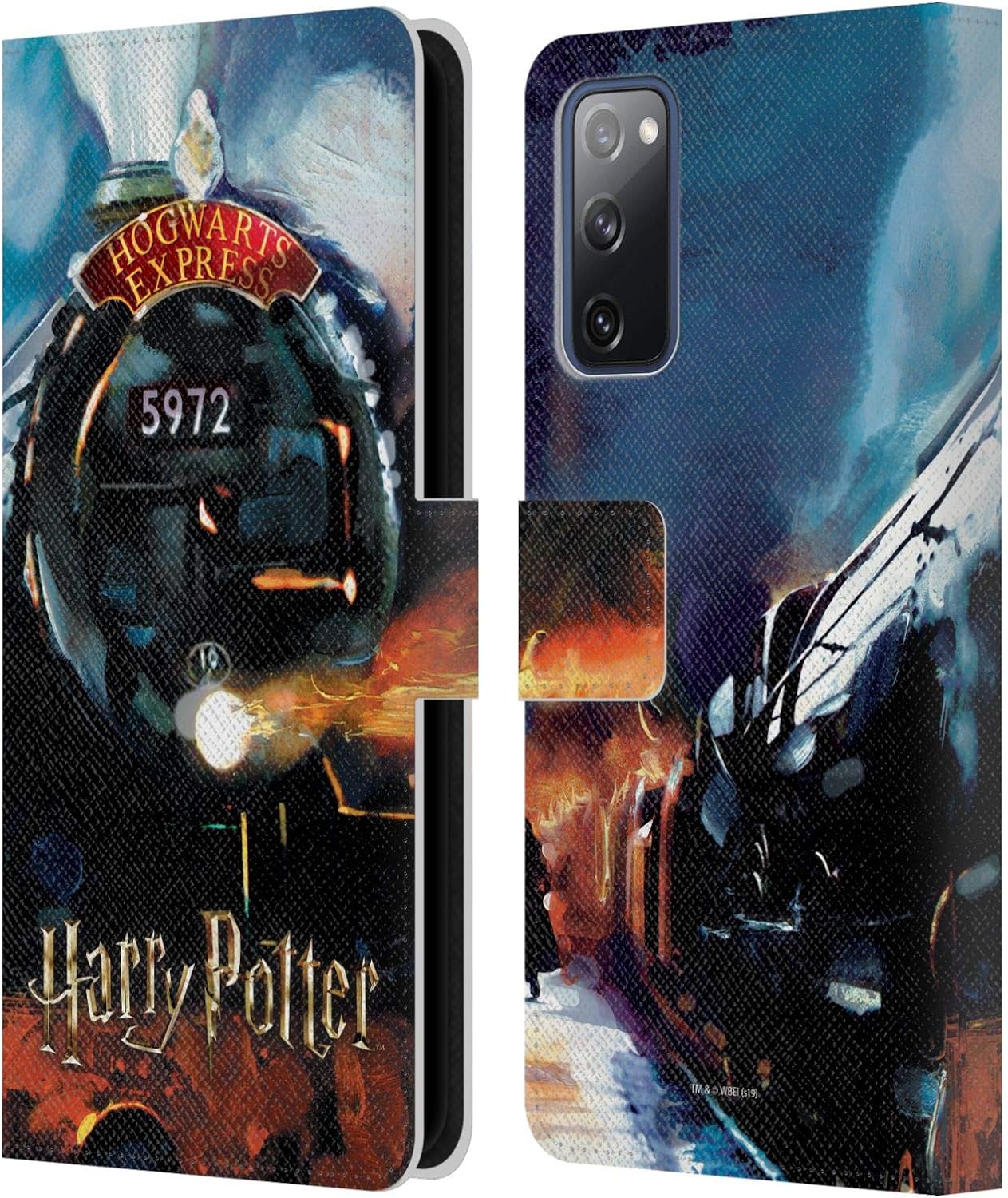 Head Case Designs Officially Licensed Harry Potter Hogwarts Express Prisoner of Azkaban II Leather Wallet Case Compatible with Samsung Galaxy S20 FE / 5G