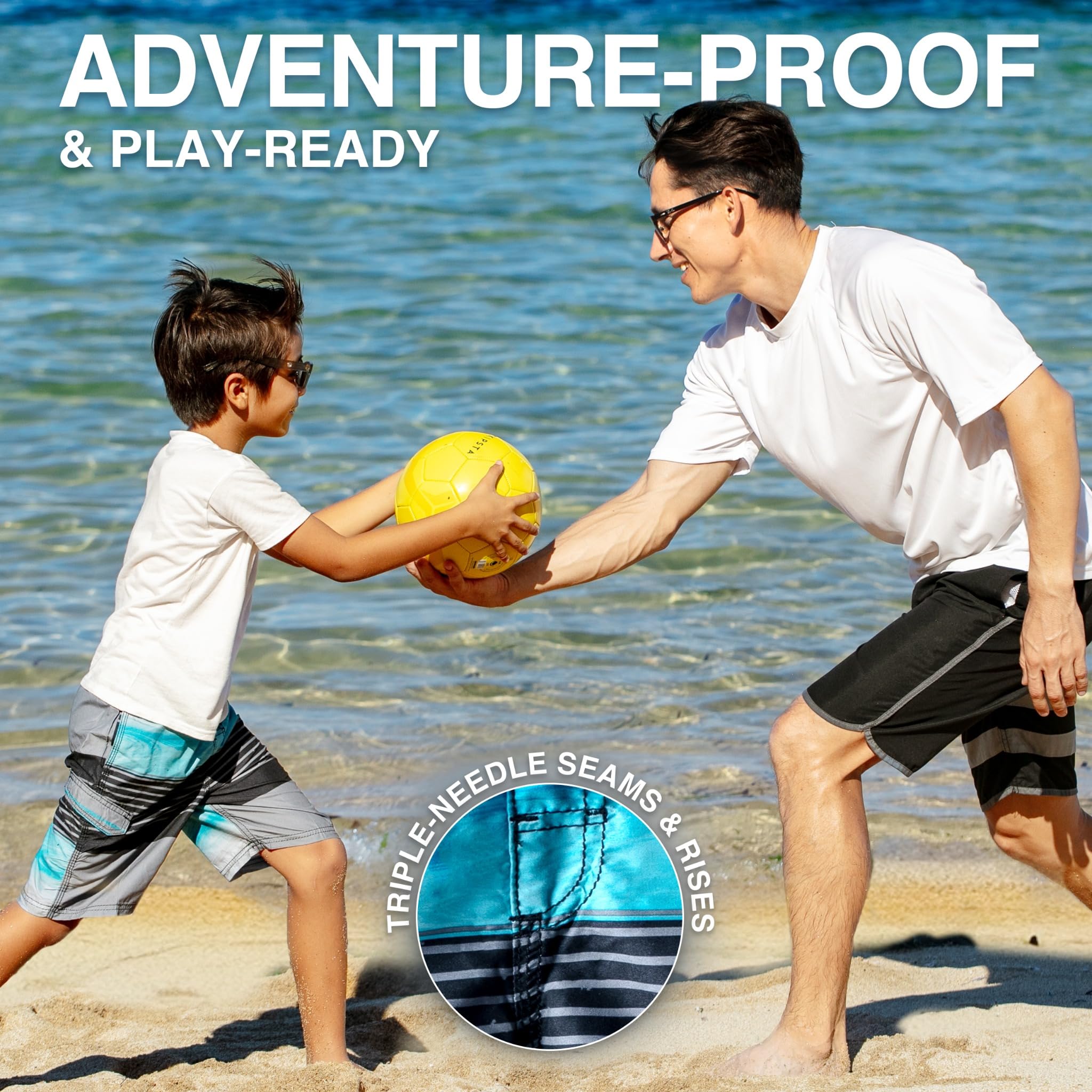 Kanu Surf Boys' Yolo Quick Dry UPF 50+ Beach Swim Trunk