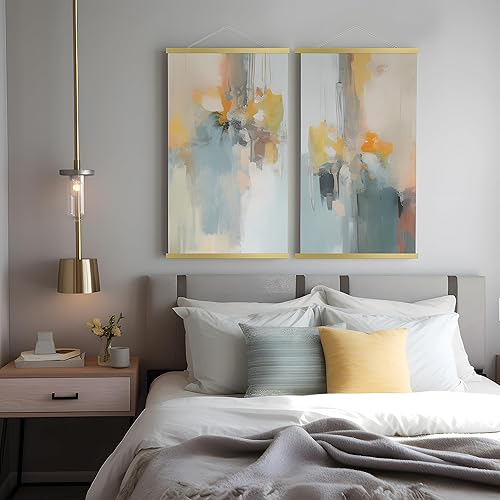 Miniatura 6 de Bluesun Artmag - Marco magnético para colgar pósteres, 18 x 18, 18 x 24, 18 x 30 pulgadas, lienzo, con imán, kit de marcos para colgar pósteres (18