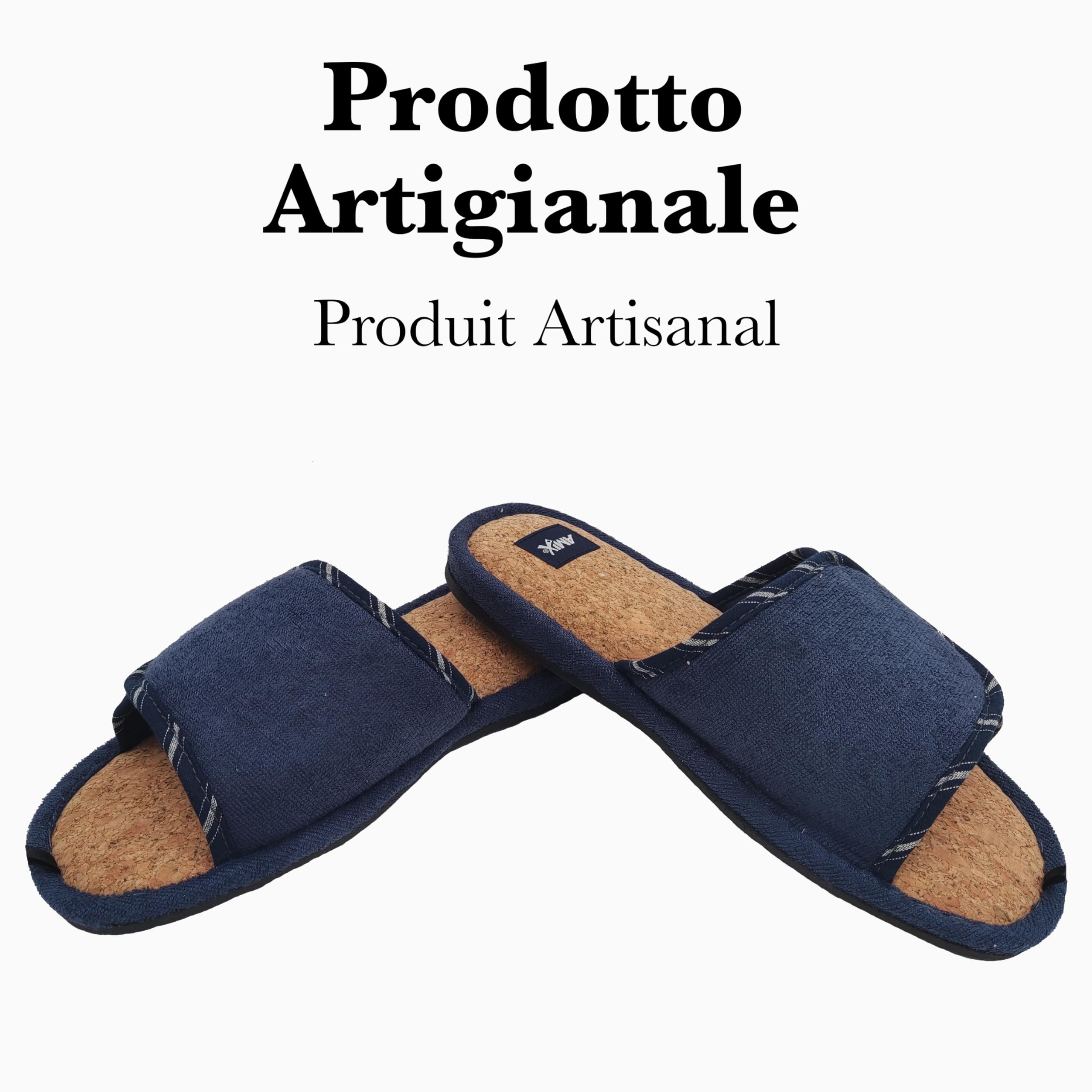 Amix Corcho Ciabatte in Sughero Uomo per Primavera Estate, Extra-Light e Antiscivolo, per Casa e Giardino