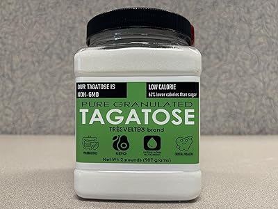 TAGATOSE, Pure Granulated, 2 lb, Prebiotic, Keto, Sugar Replacement, Low Calorie, Non-GMO