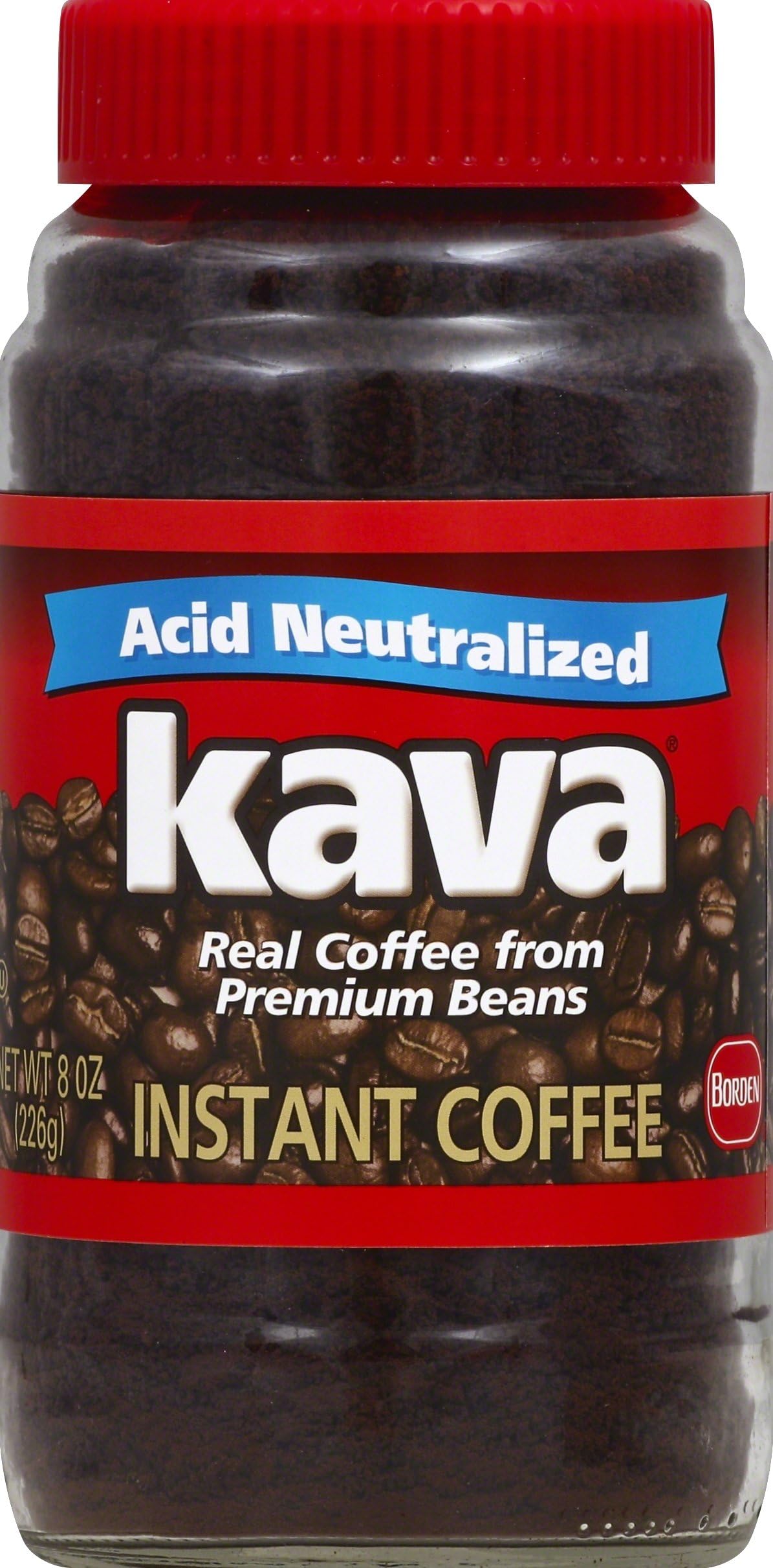 Kava Reduced Acid Instant Coffee, 8 Ounce