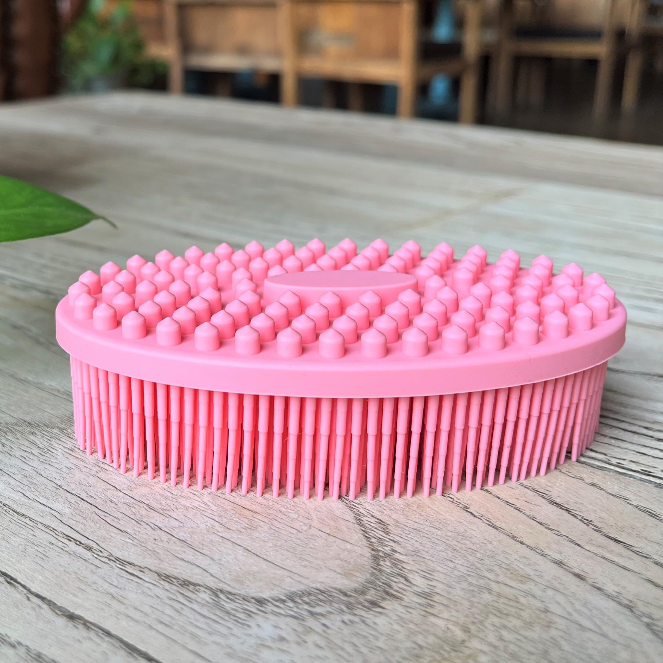 Premium Sensory Brush for Kids or Autism,Soft Silicone Body Scrubber,2 in 1 Sensory Room Occupational Therapy Brushes,Silicone Loofah,Pet Shower Brush Bath Brush Shampoo Brush - Image 4