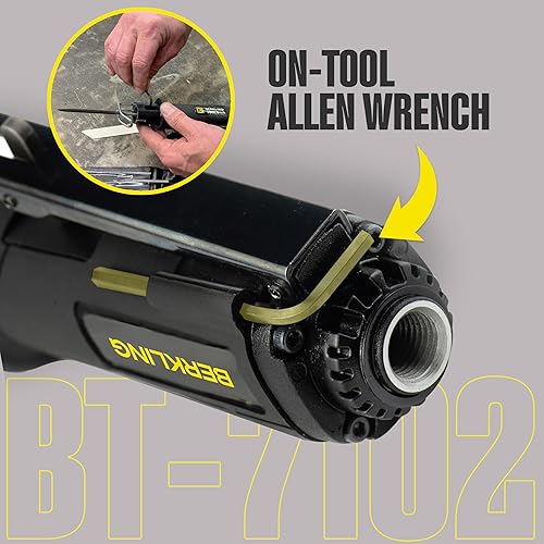 Miniatura 8 de 7102 Sierra de aire compacta/sierra de cuerpo alternativo – Herramienta de archivo de aire de baja vibración con kit de cuchillas de 8 piezas