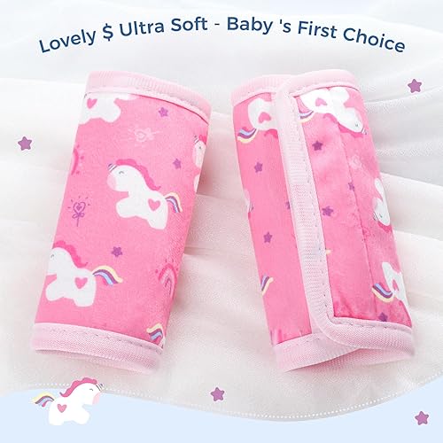 Miniatura 78 de COOLBEBE Correas de asiento de automóvil para bebés y niños, fundas de cinturón de seguridad súper suaves para todos los asientos de Negro