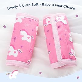 COOLBEBE Car Seat Straps Shoulder Pads for Baby Kids, Super Soft Seat Belt Covers for All Car Seats/Pushchair/Stroller/High Chair