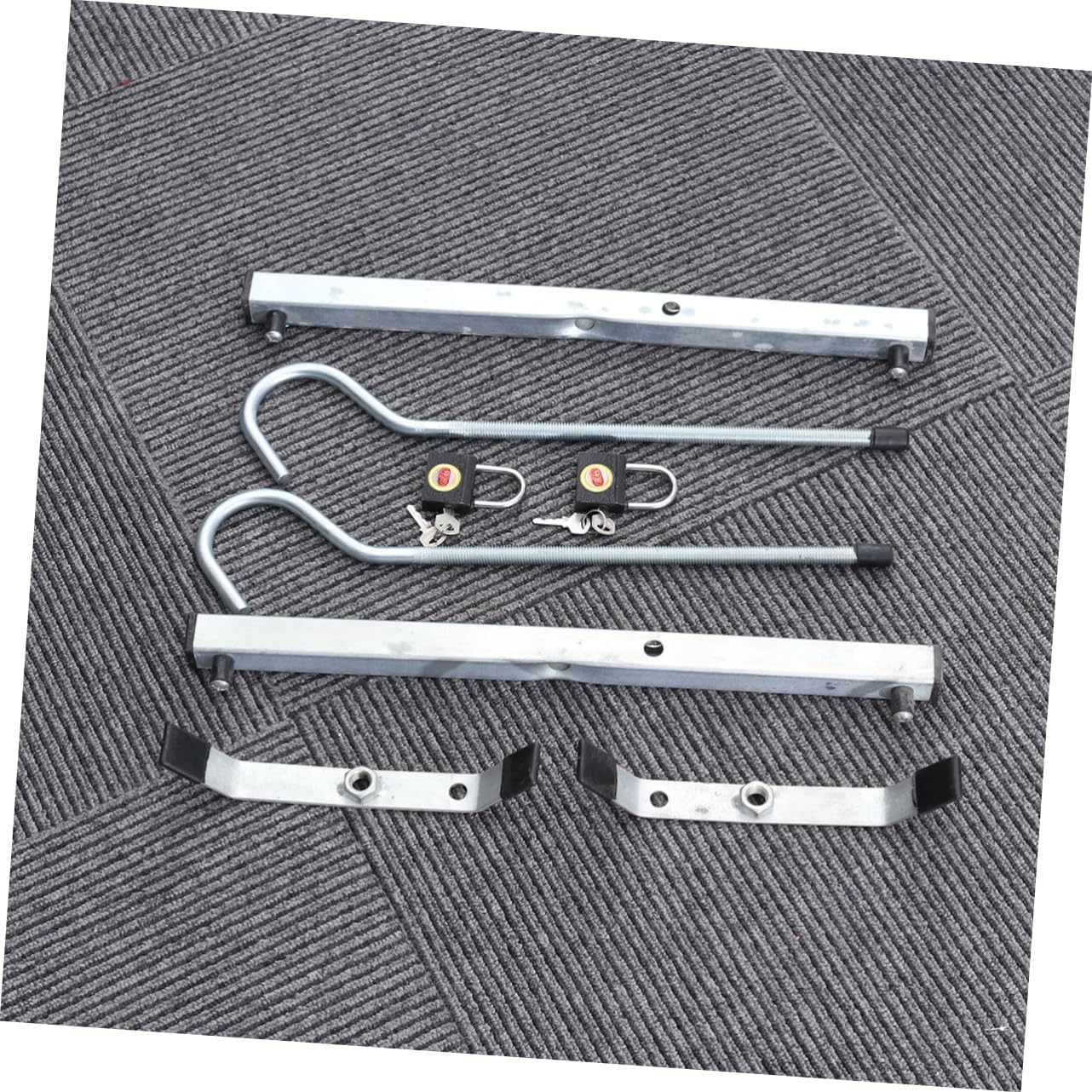 One Pair Roof Ladder Clamp Lock Set Car Roof Carrier Safety Locks Lockable Ladder Clamps