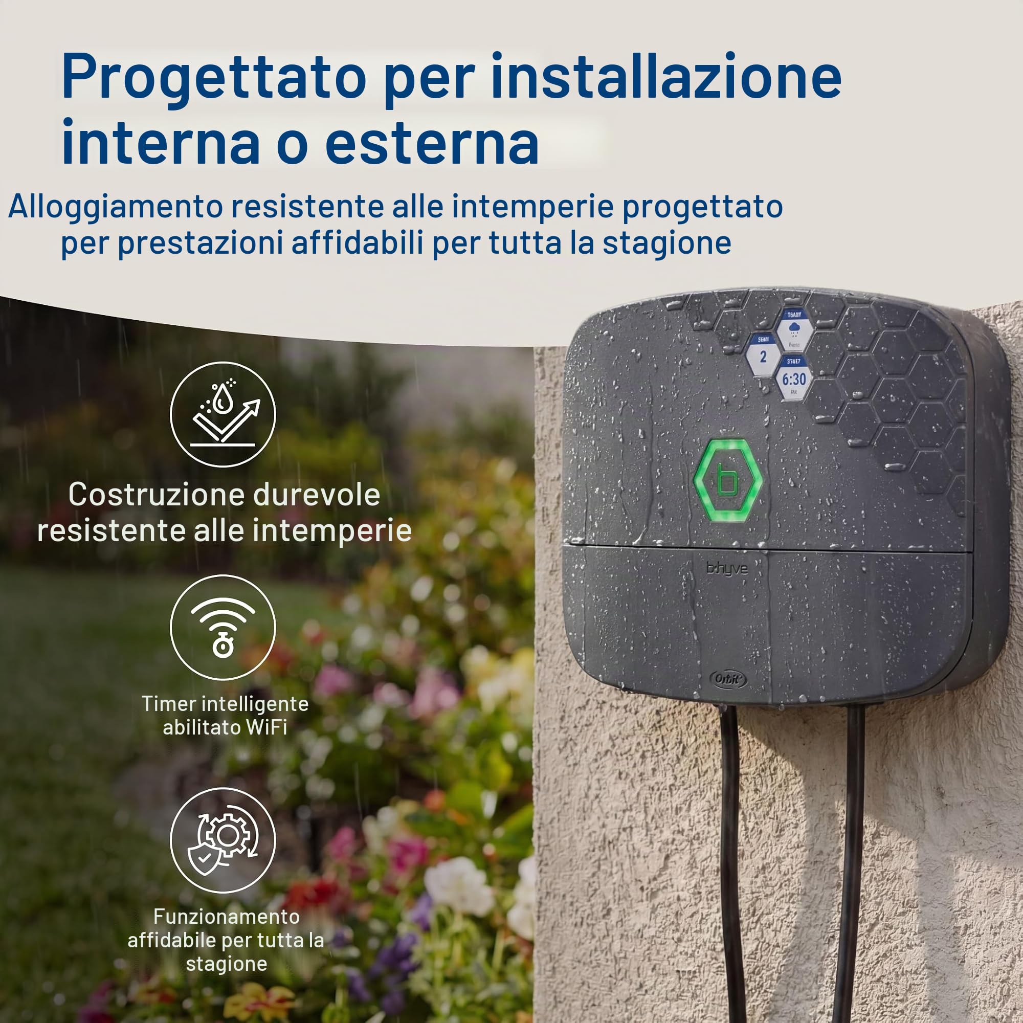 Orbit 57995 B-hyve XR 16-Zone Smart Sprinkler Controller, Black