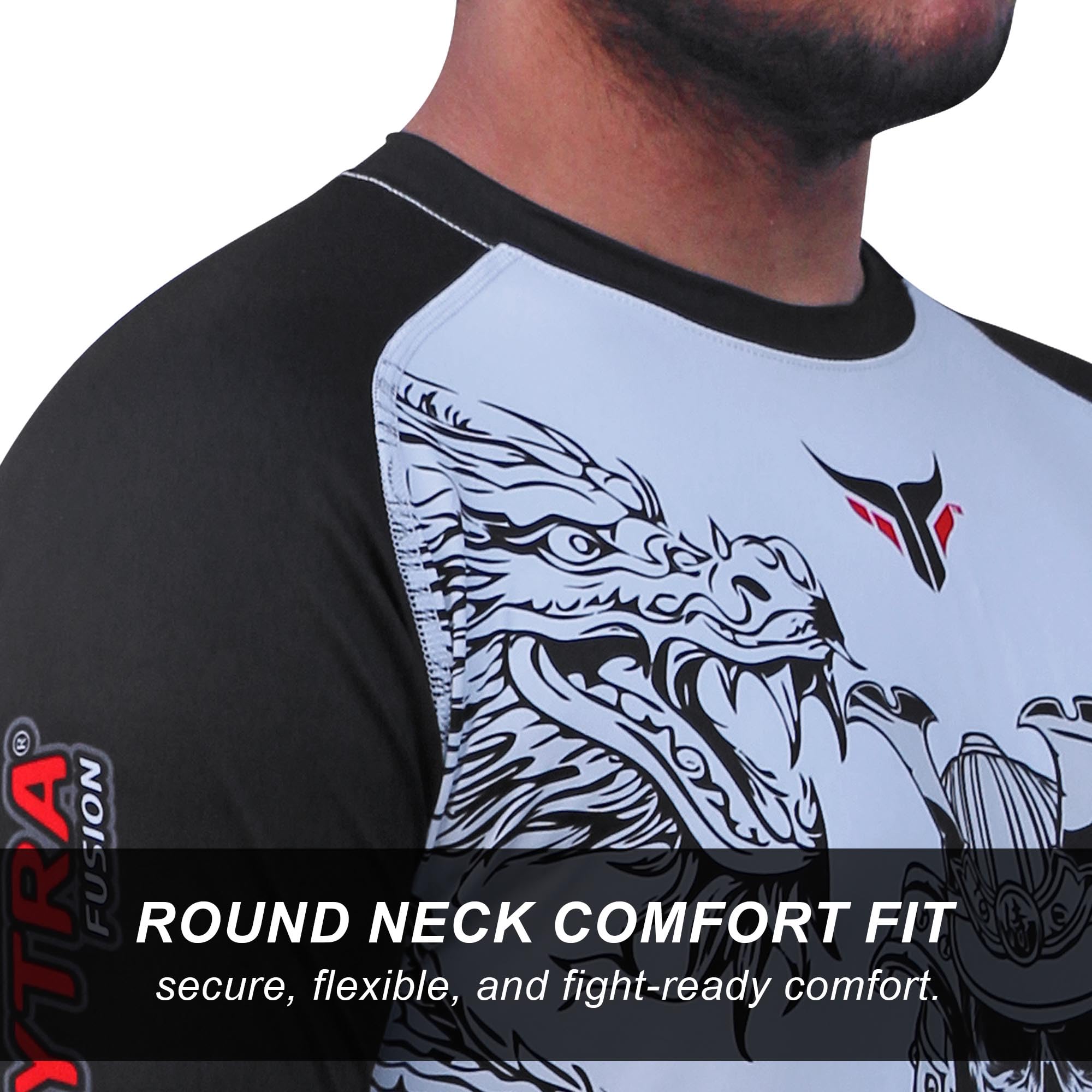 Mytra Fusion Rashguard BJJ Breathable & Ultra Lightweight Maglia Compressione Uomo MMA Rashguard per Palestra, Allenamento, Corsa e Ciclismo