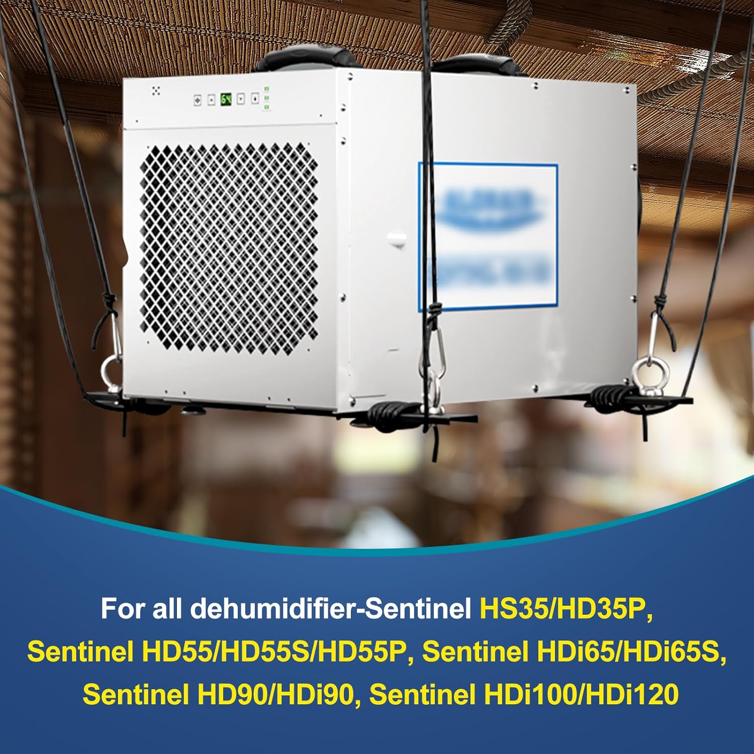 Dehumidifier Hanging Kit for Crawl Space & Basement – 300 Lb. Capacity | Anti-Vibration Mounting Brackets to Reduce Noise, Secure Hanging Dehumidifier Kits (Easy Install)