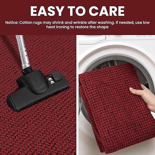 Miniatura 116 de IOHOUZE Alfombra pequeña de 2 x 3 pulgadas, lavable para entrada, antideslizante, parte trasera de goma, tapete para puerta delantera, tapete