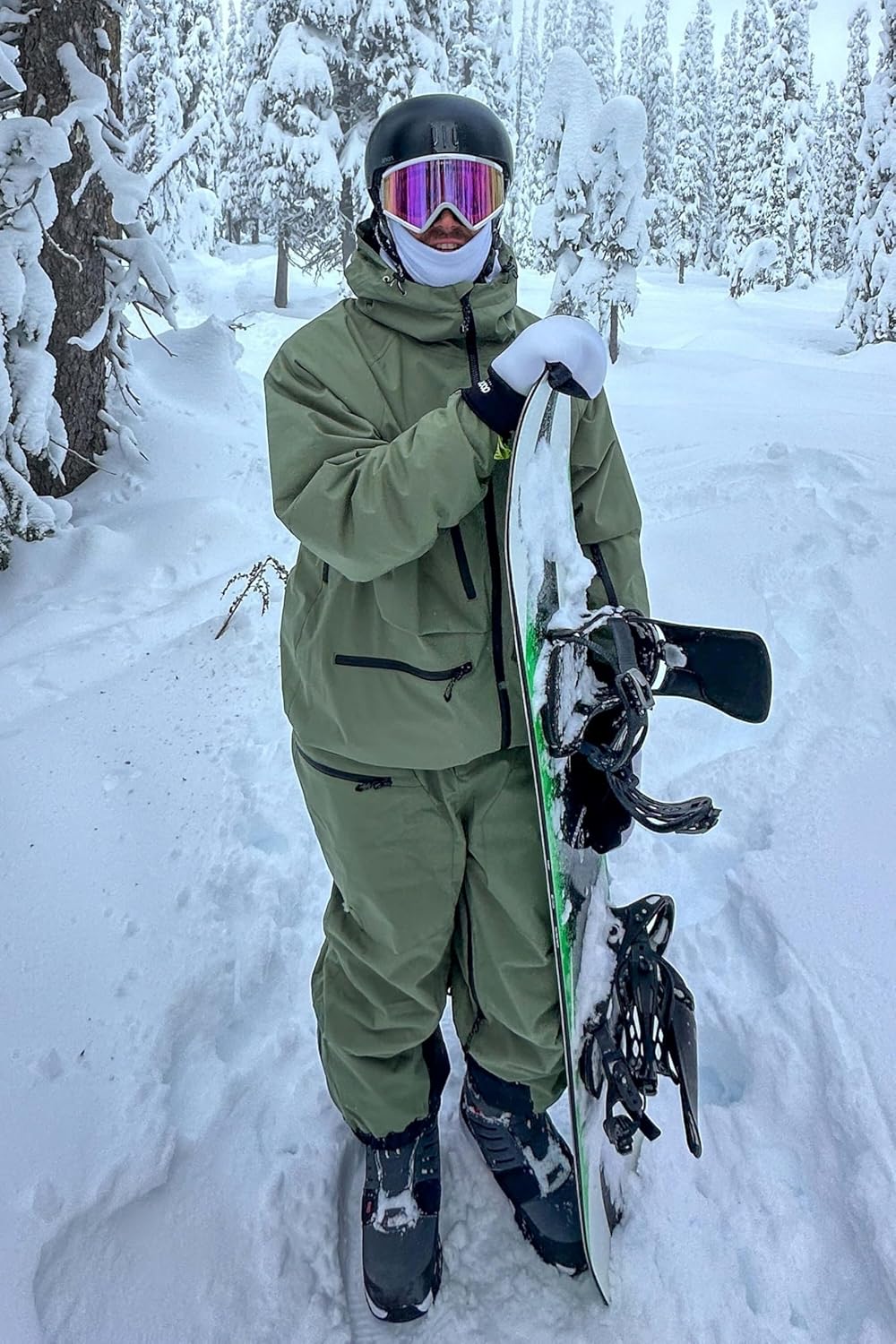 GSOU SNOW Men Snow Bibs Women Baggy Ski Pants Snowboard Overall Insulated Waterproof Windproof Warm Winter - Image 3