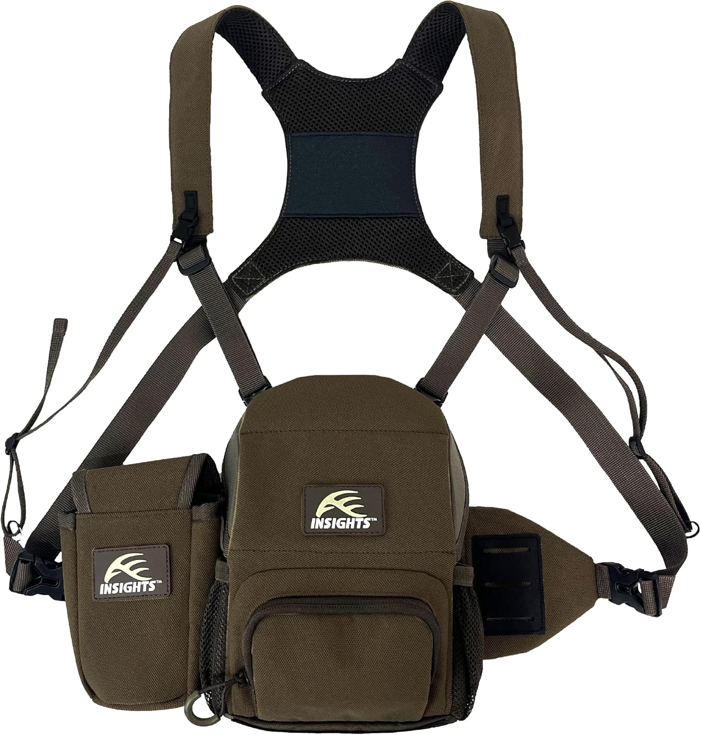 Insights Hunting by frogg toggs – Binocular and Range Finder Harness, Solid Elements Brown, One Size