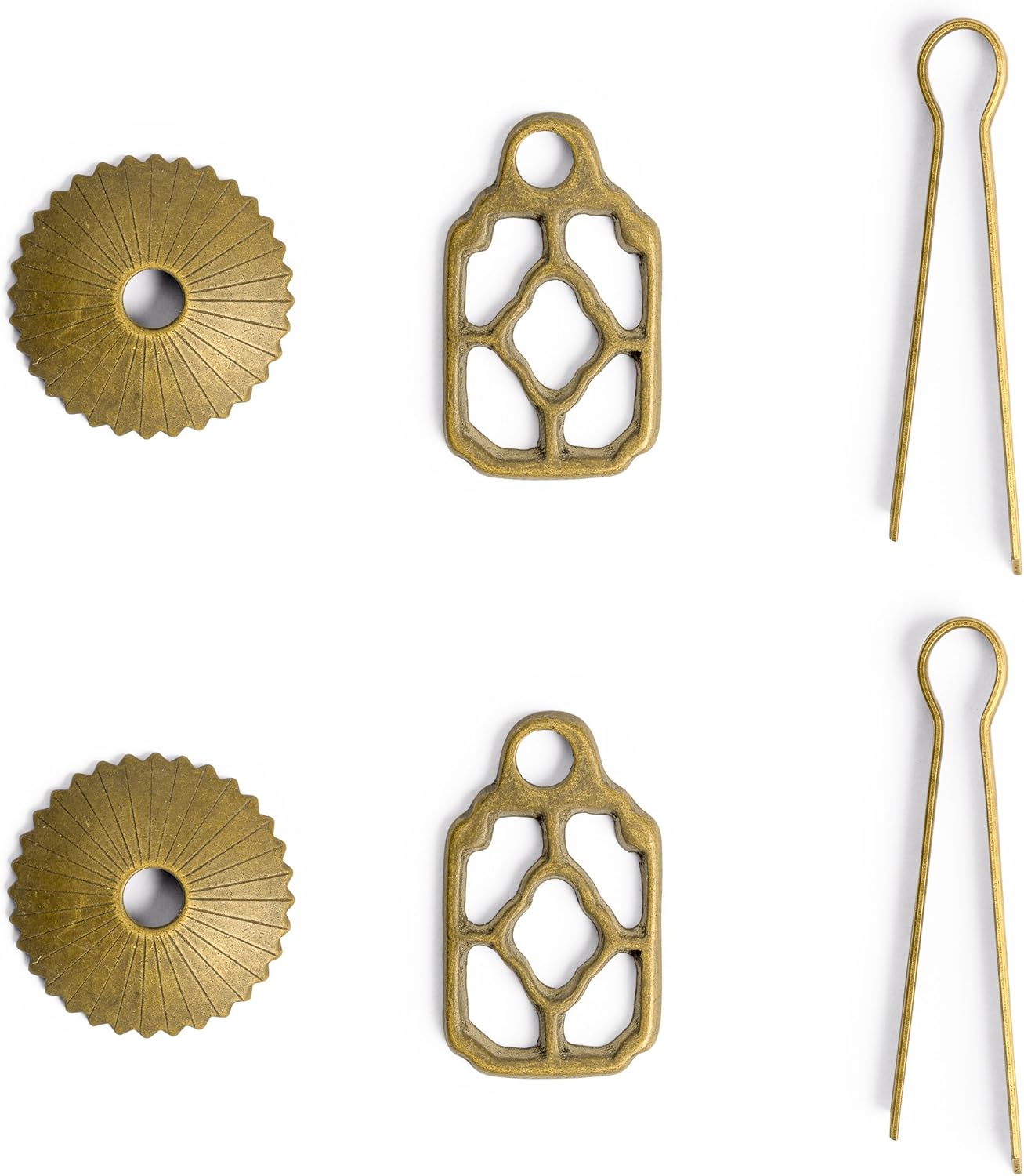 Hardware Philosophy "Flower Box Brass Hardware Pulls 2.1 Inches - Set of 2 - Architectural, Interior Design, Furniture Cabinet Customization Hardware