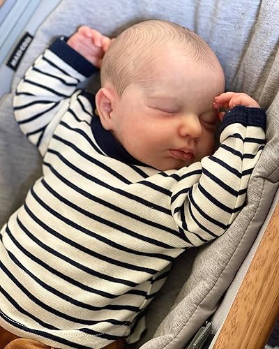 SSIMOO Muñecas realistas de bebé recién nacido, de 19 pulgadas, cuerpo completo, de vinilo, suave, realista, posables, con kit de alimentación,