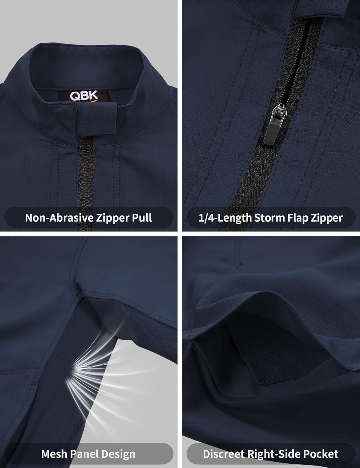 QBK 2T-17Y Toddler Baseball Cage Jacket Kids Batting Pullover Youth Windbreaker for boys and girls - Image 3