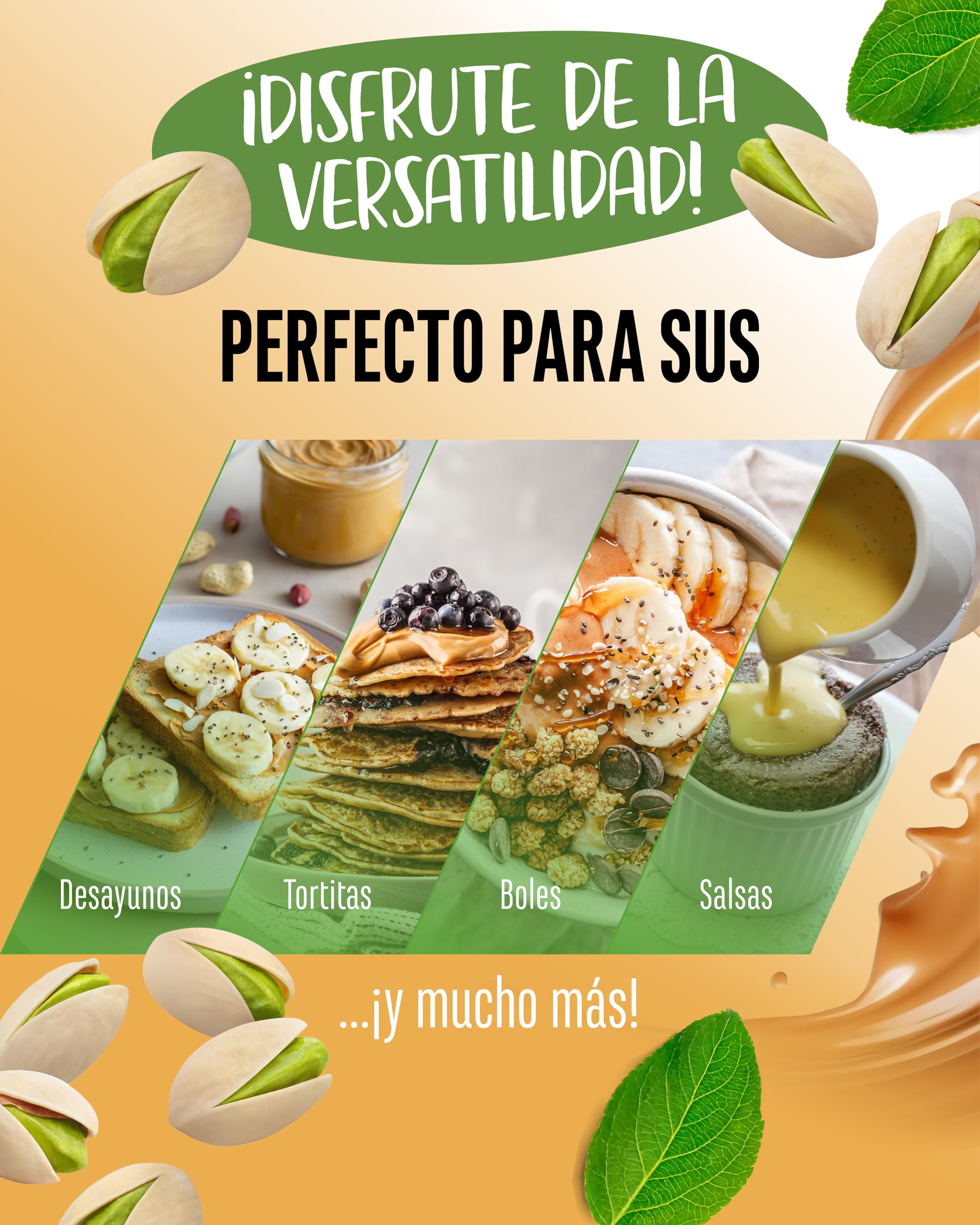 Mantequilla de pistacho 300g crema natural 100% pistachos sin sal vegano