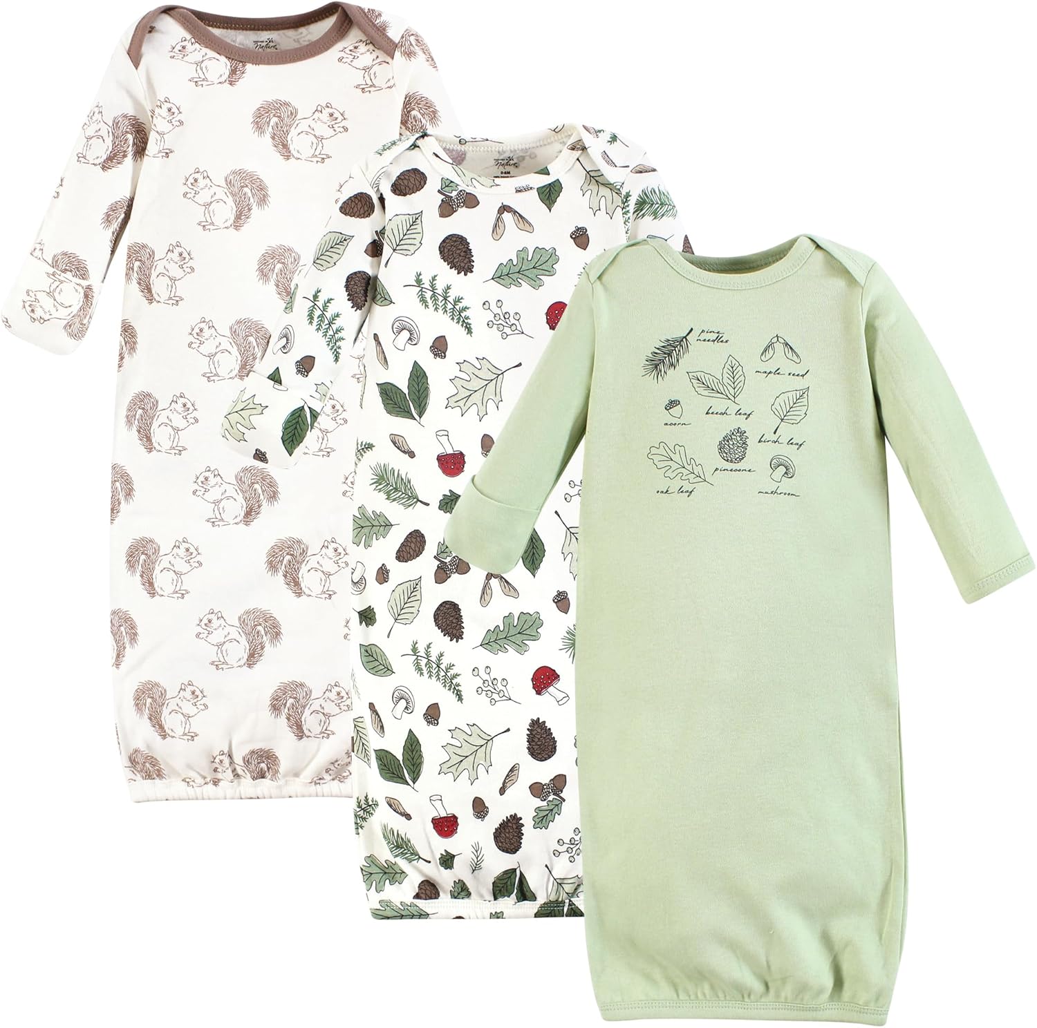 Touched by Nature Unisex Baby Organic Cotton Gowns
