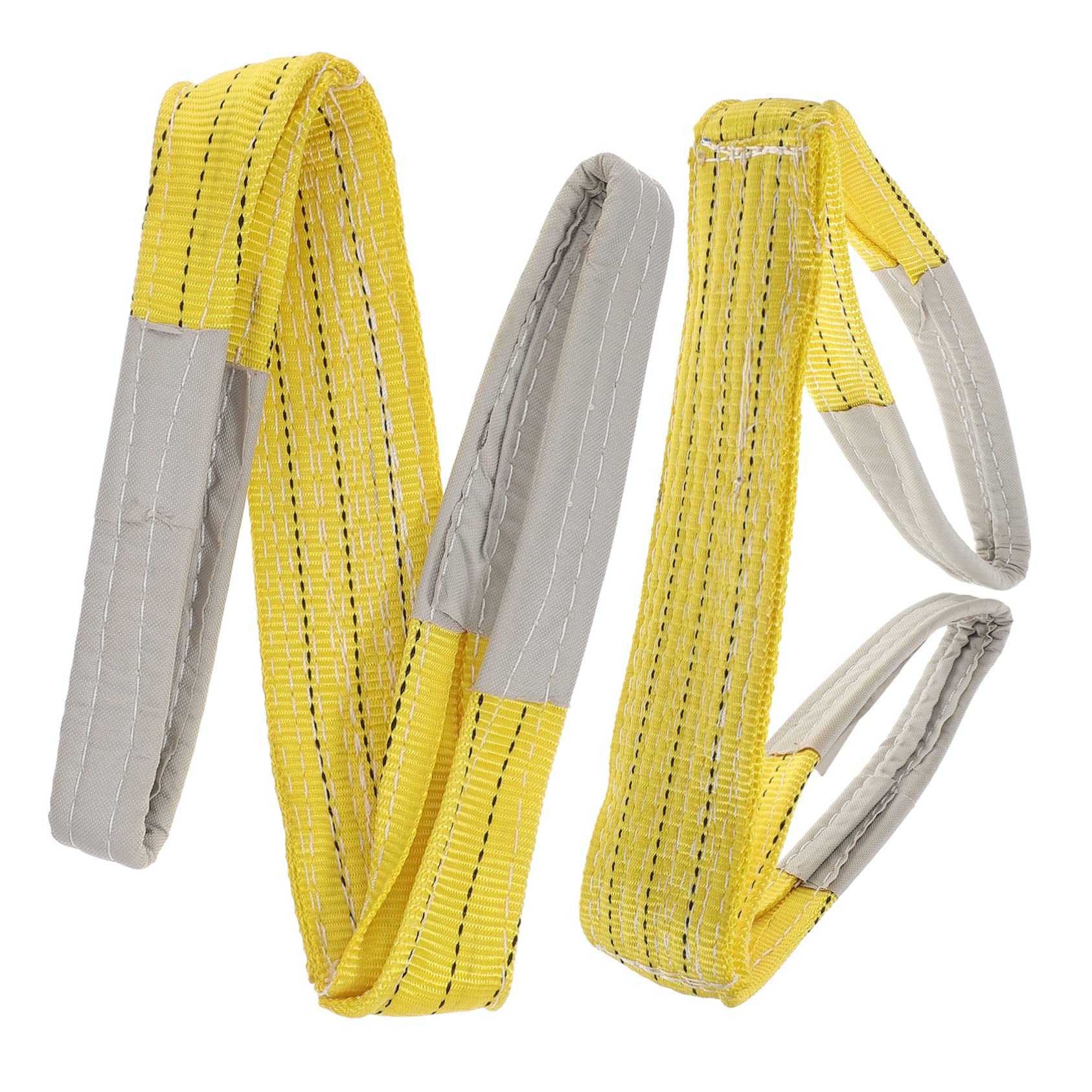 2st Hebegurt Rigging-Riemen Webschlinge Hebeschlingen-gurtbänder Hebeschlingen Für Geräte Schwerlast-straload-hebeschlinge Für Winden Schwere Polyester Yellow