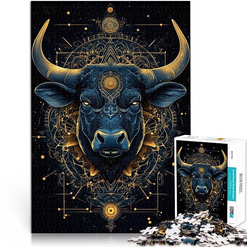 Tauro Puzzle de 1000 Piezas para Adultos Alivia el estrés Vacaciones en casa Matar el Tiempo Cada Pieza es…