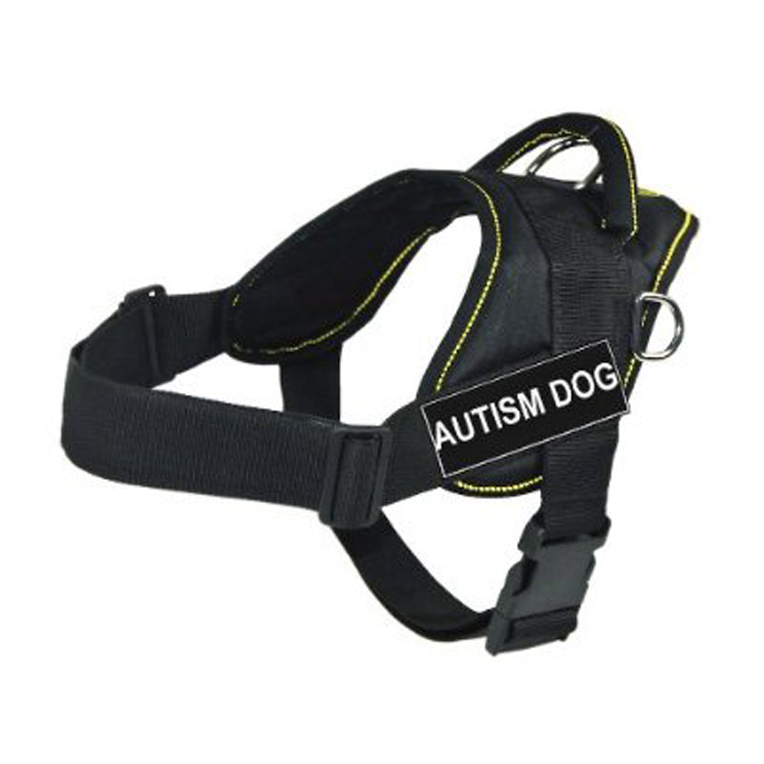 Harnais pour chien d'autisme noir jaune DT Fun Works taille XL