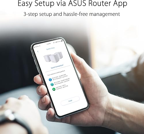 ASUS ZenWiFi XD5 White - Pack de 3 - Système Wi-FI 6 AX Mesh, Double Bande, 3000 Mbit/s, 700m2, AiProtection avec TrendMicro à Vie - 6