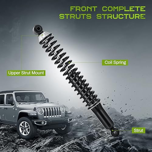 Miniatura 2 de AUTOSAVER88 Amortiguadores y puntal de carga trasera compatibles con Chevy Suburban 1500 2000-2006, Chevy Tahoe 2000-2006, GMC Yukon 2000-2006