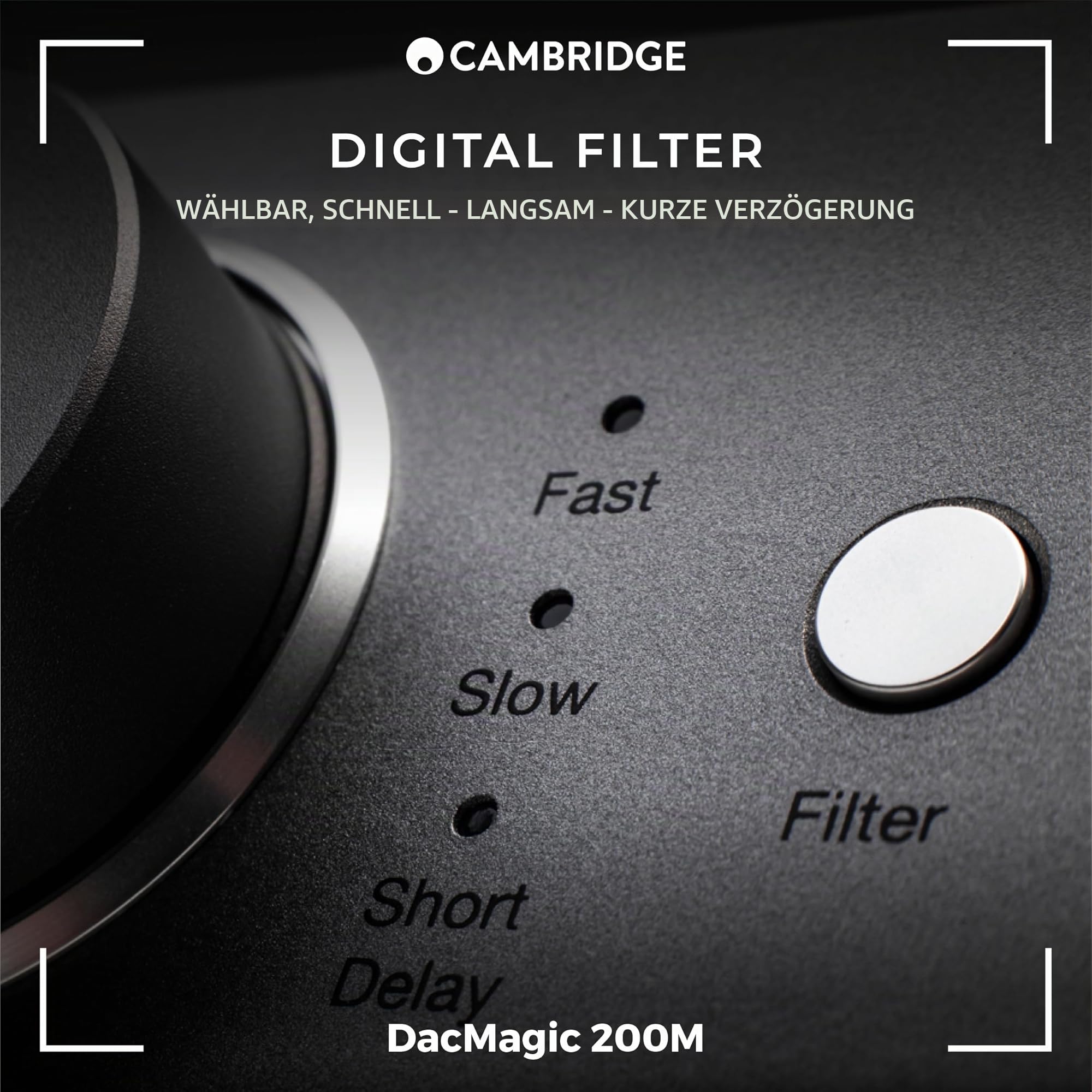 Cambridge Audio DacMagic 200M - MQA HiFi DAC und Kopfhörerverstärker mit Bluetooth - PC/MAC-Unterstützung mit USB-Anschluss - Verarbeitung digitaler Dateien bis zu 24/768 oder DSD512 - Lunar Grey
