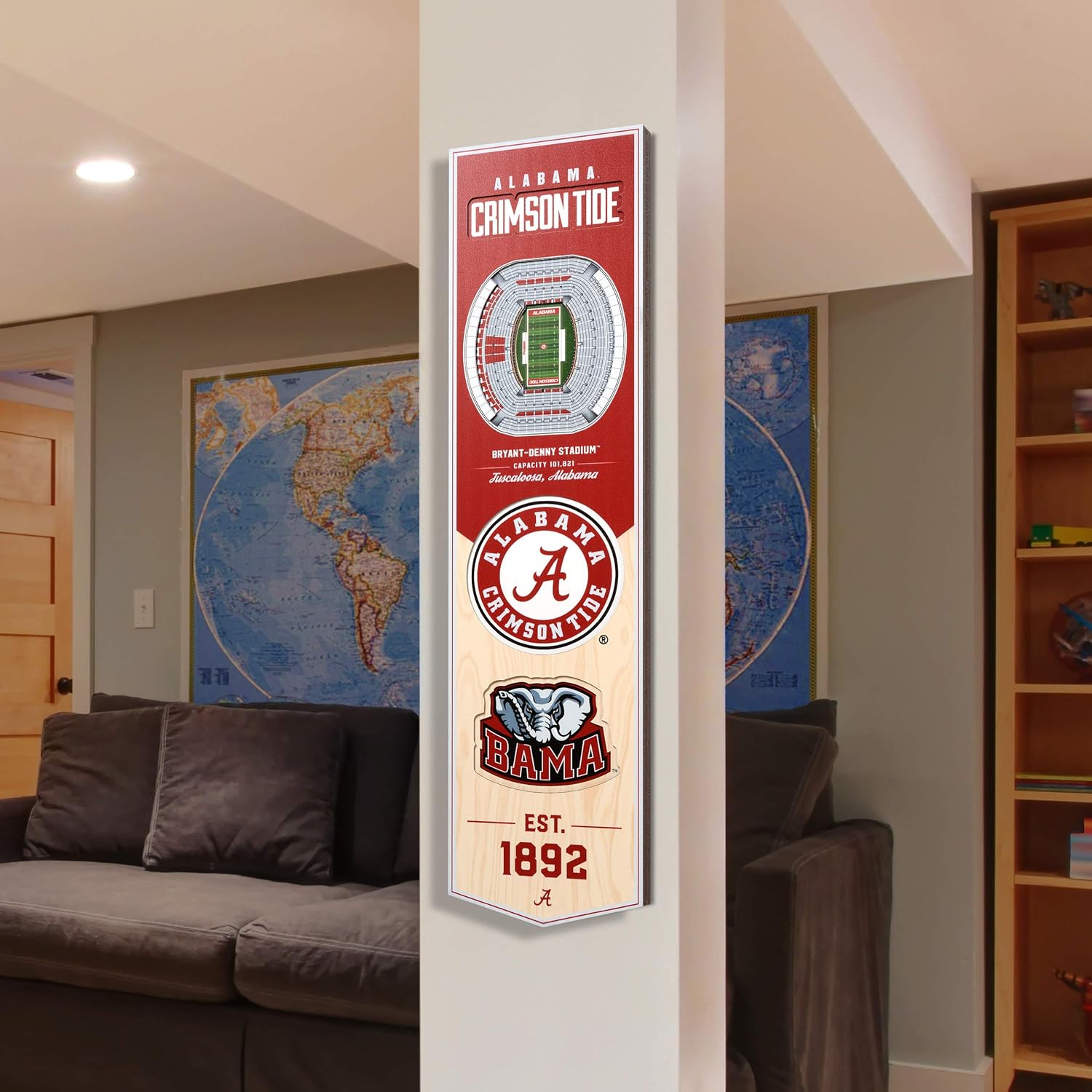 YouTheFan NCAA 3D StadiumView 8x32 Banner