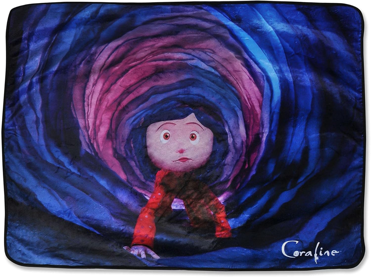 Coraline Fleece Throw Blanket with Sherpa Lining, 45 x 60 Inches