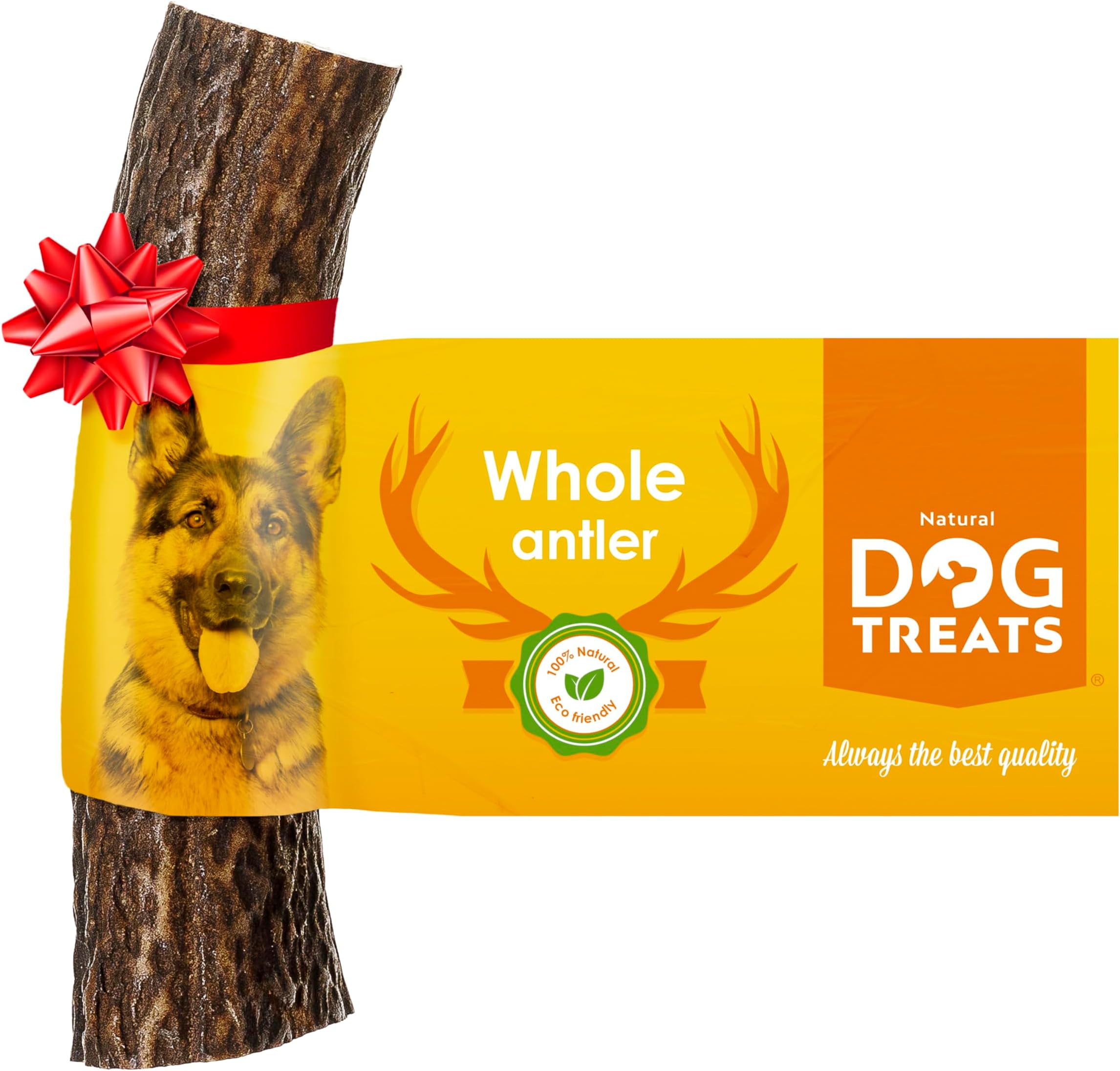 Ace Antlers Pack of 2 Large (101150g) Split Deer Antlers for Dogs