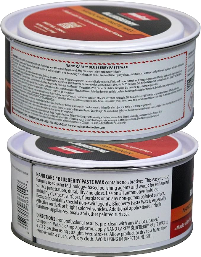 Malco Nano Care Cera en Pasta Blueberry - Acabado Brillante 14 Oz miniatura 2