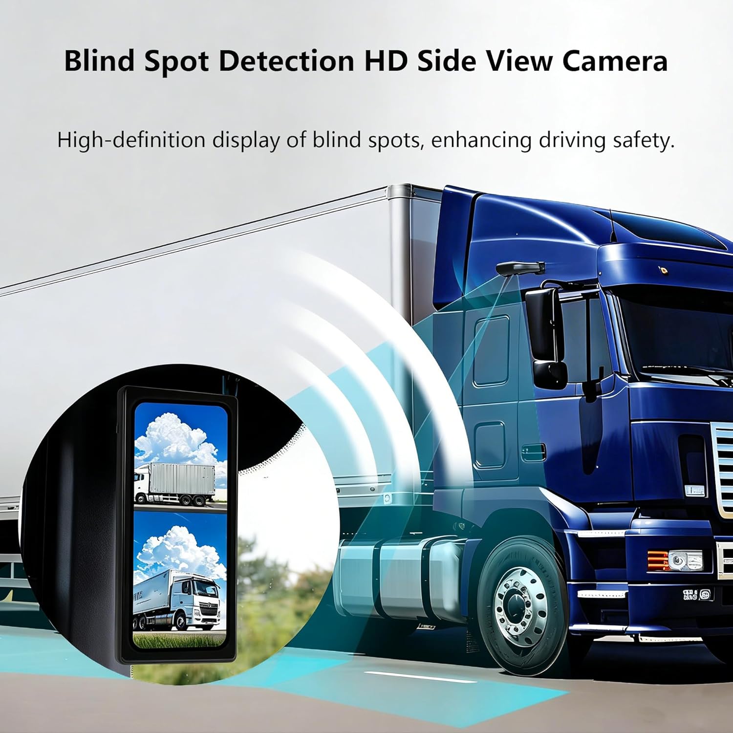 Dual Monitor Truck Camera System, 10.36" Touchable Split Screen + Left & Right Dual Rear View Angle 1080P Cameras with IP69K Waterproof Night Vision Wide Angle DVR Recording for RV Truck Trailer Bus