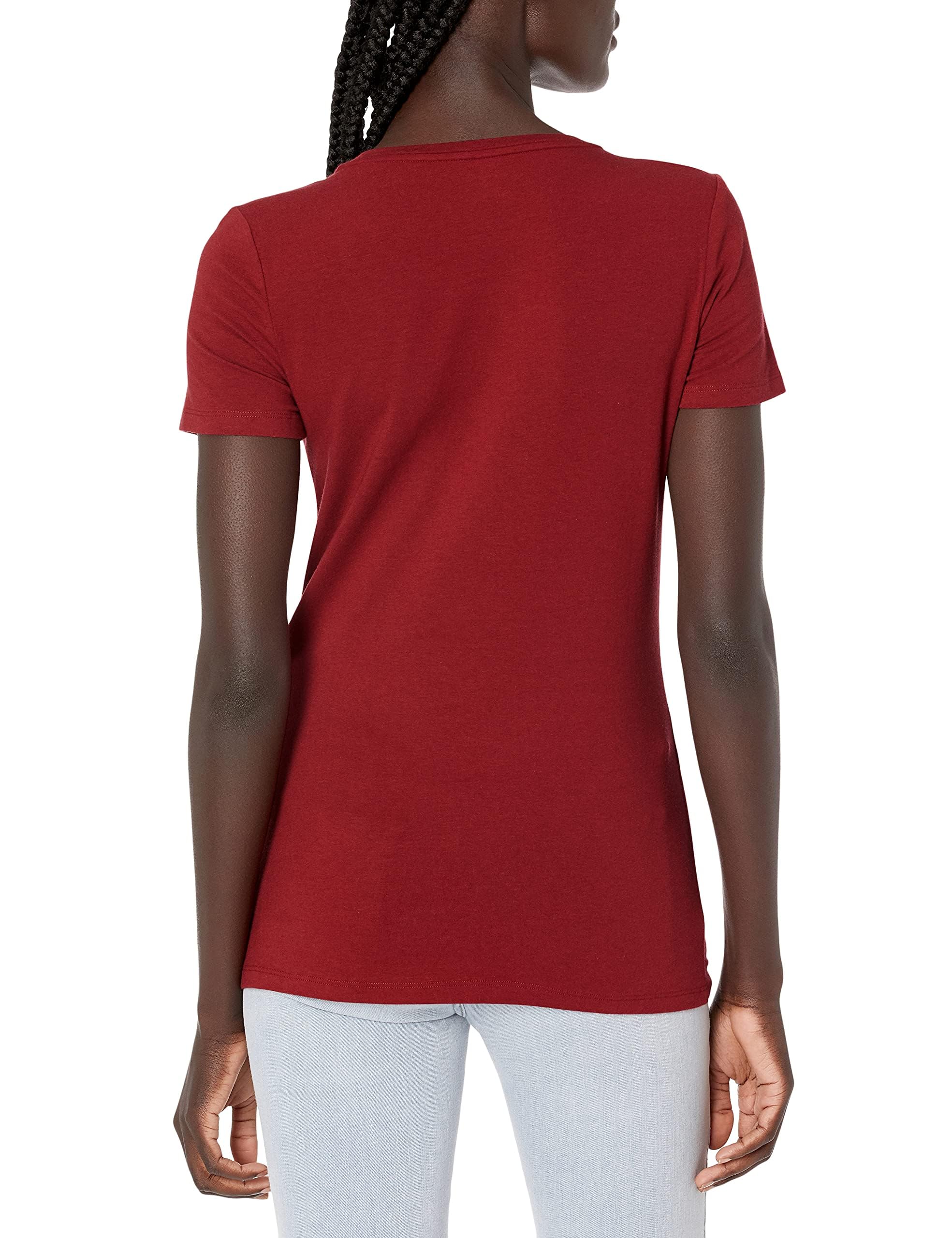 Amazon Essentials T-Shirt Girocollo a Maniche Corte con vestibilità Classica Donna, Confezioni Multiple