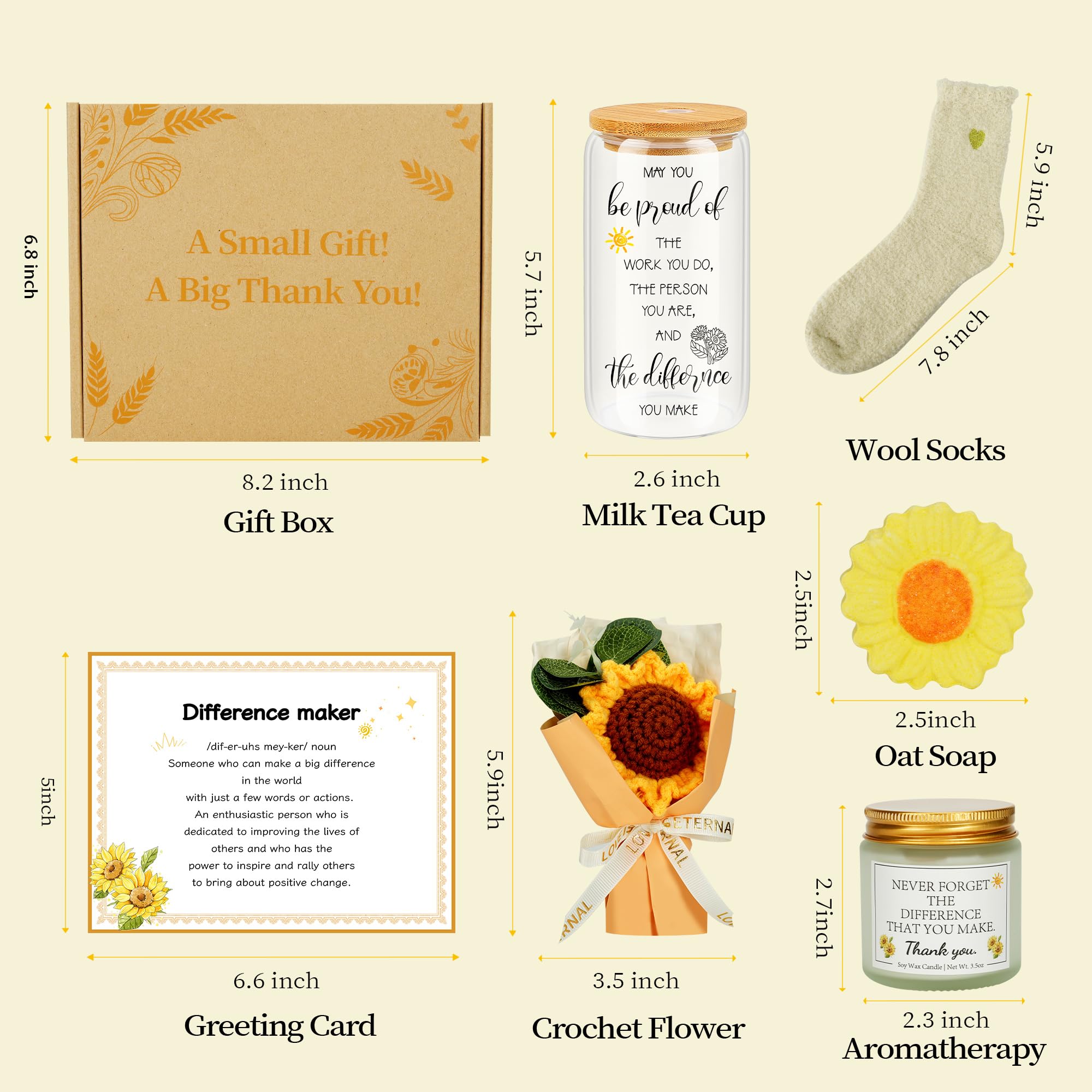 EcoUtens Crochet Flower Thank You Gifts – Thoughtful Employee Appreciation Gifts for Administrative Professionals, Coworkers, Teachers, Mentors, Friends, and Leaders