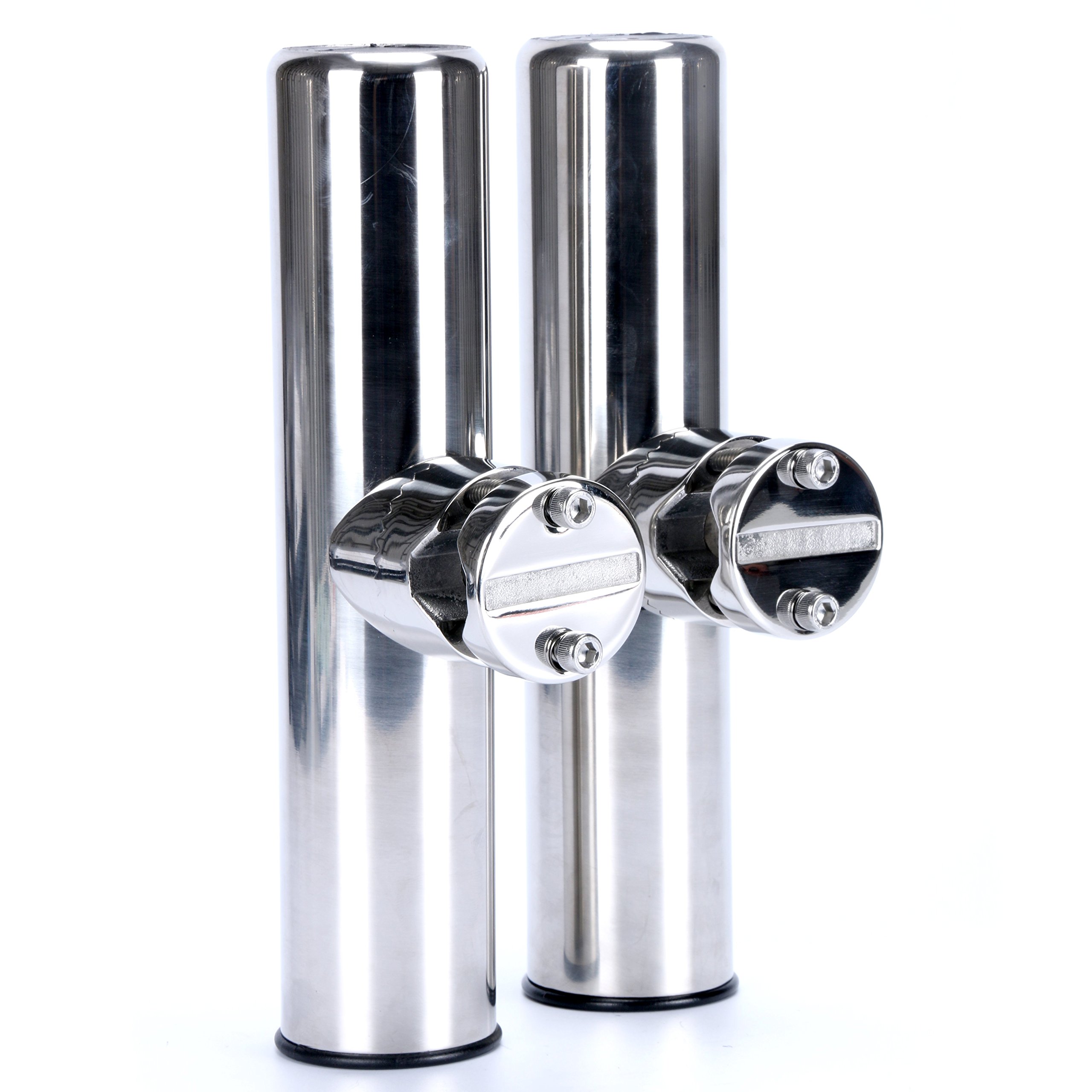 Amarine Made Angelrutenhalter aus Edelstahl, 2 Stück