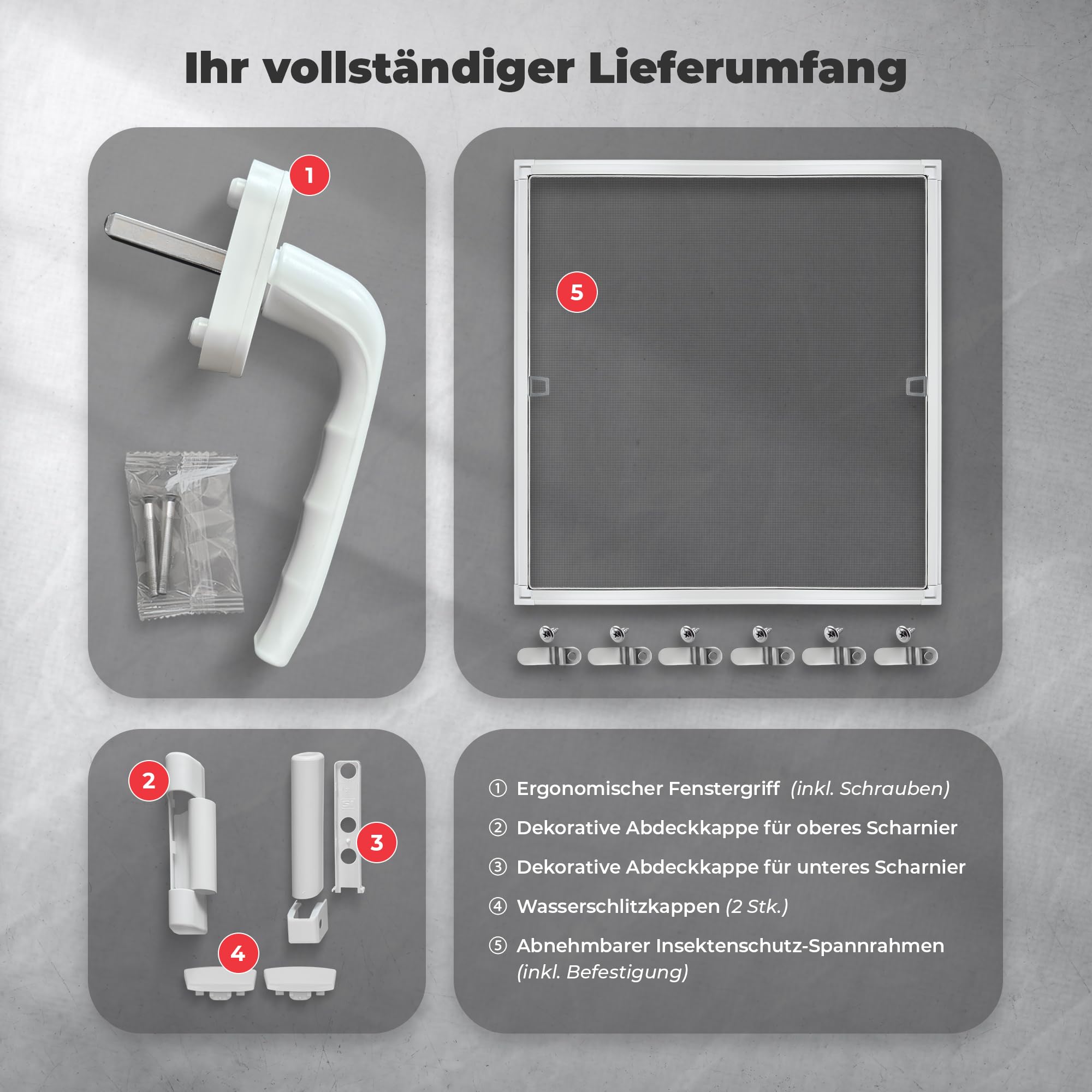 Kellerfenster 50x50 cm 2 fach Verglasung - Alle Größen Kunststofffenster 60mm Profil -Din Links- BxH: 500x500mm Perfekt für Fenster Gartenhaus, Garagenfenster, Hauskeller mit Dreh-Kipp System