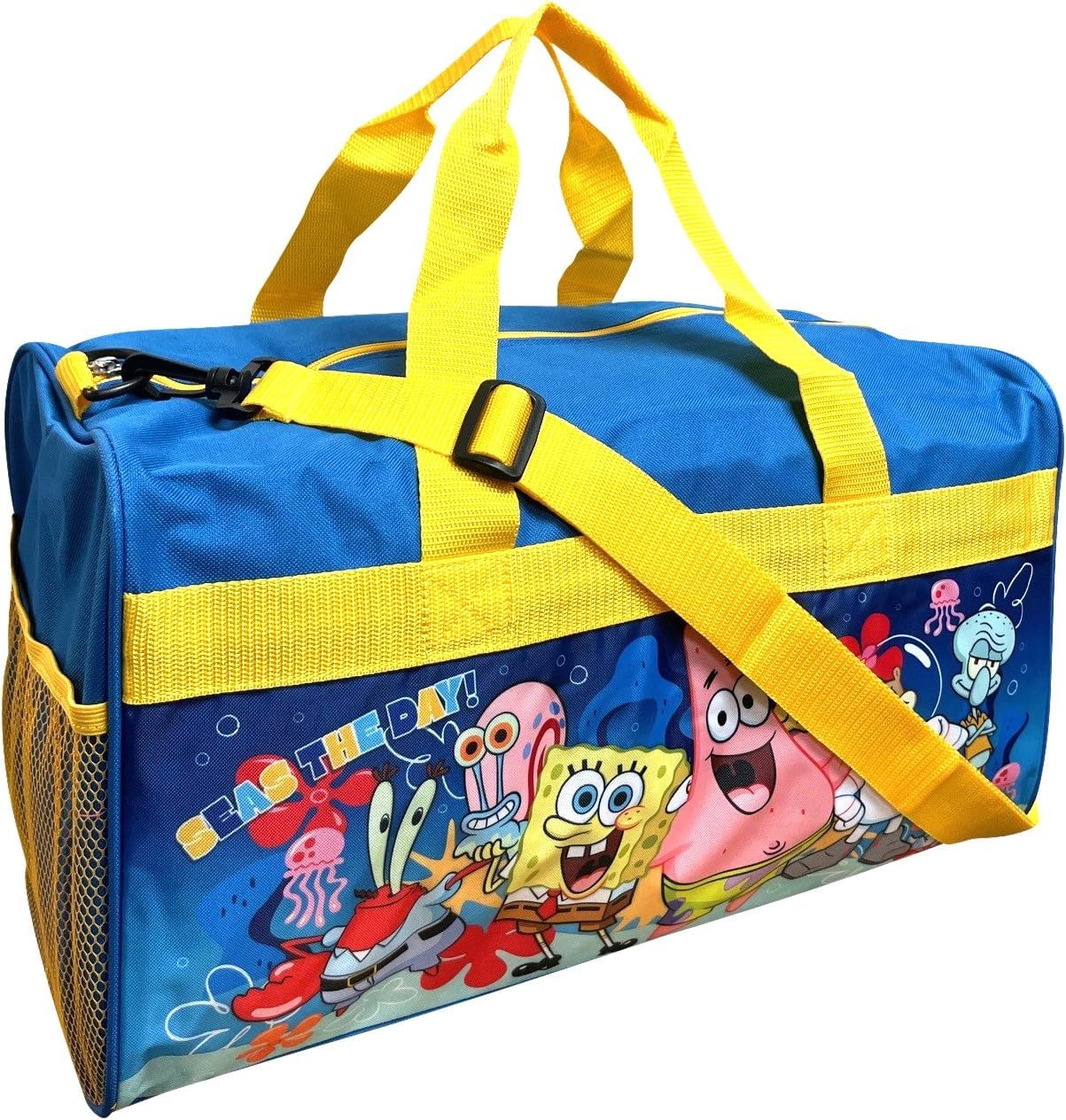 Ruz 18 Inch Kids Duffel Bag Overnight Carry-On Travel And Sports Bag (Sponge Bob)