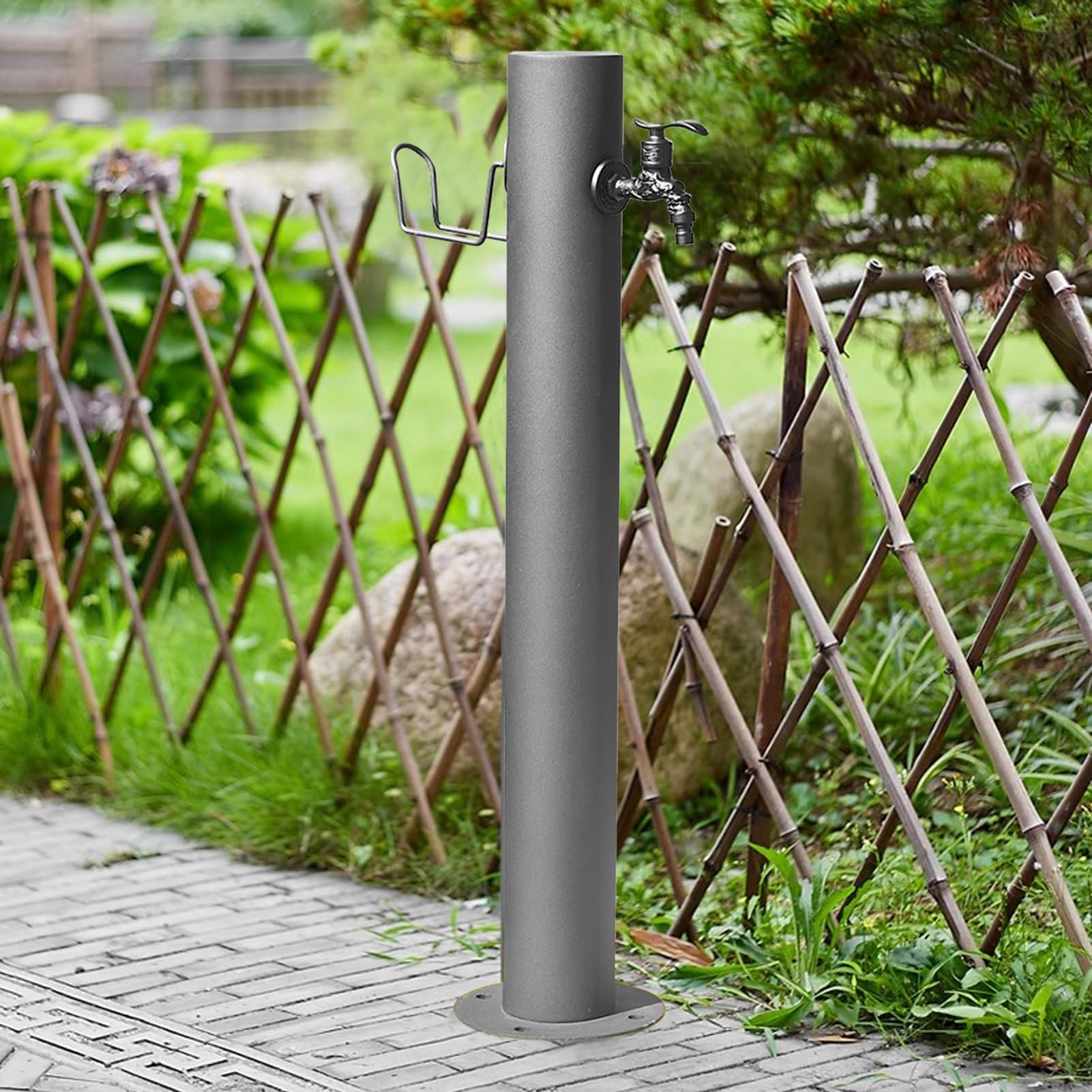 Dispensador de grifo de columna de agua de jardín de acero inoxidable para exteriores, hidrante anticongelante para riego de patio y césped