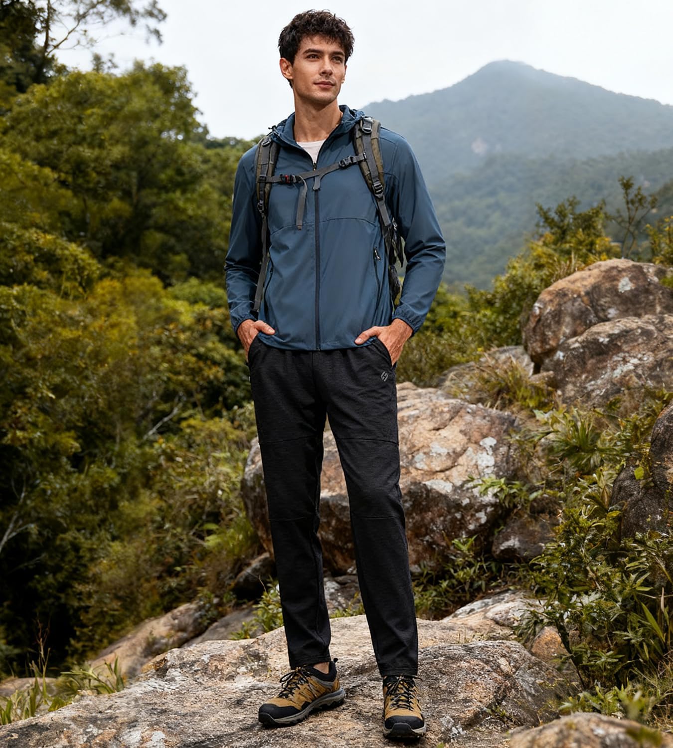 HODOSPORTS 32"/34"/36"/38"/40" Inseam Tall Mens Sweatpants Zipper Pocket Extra Tall Joggers Workout Pants - Image 3