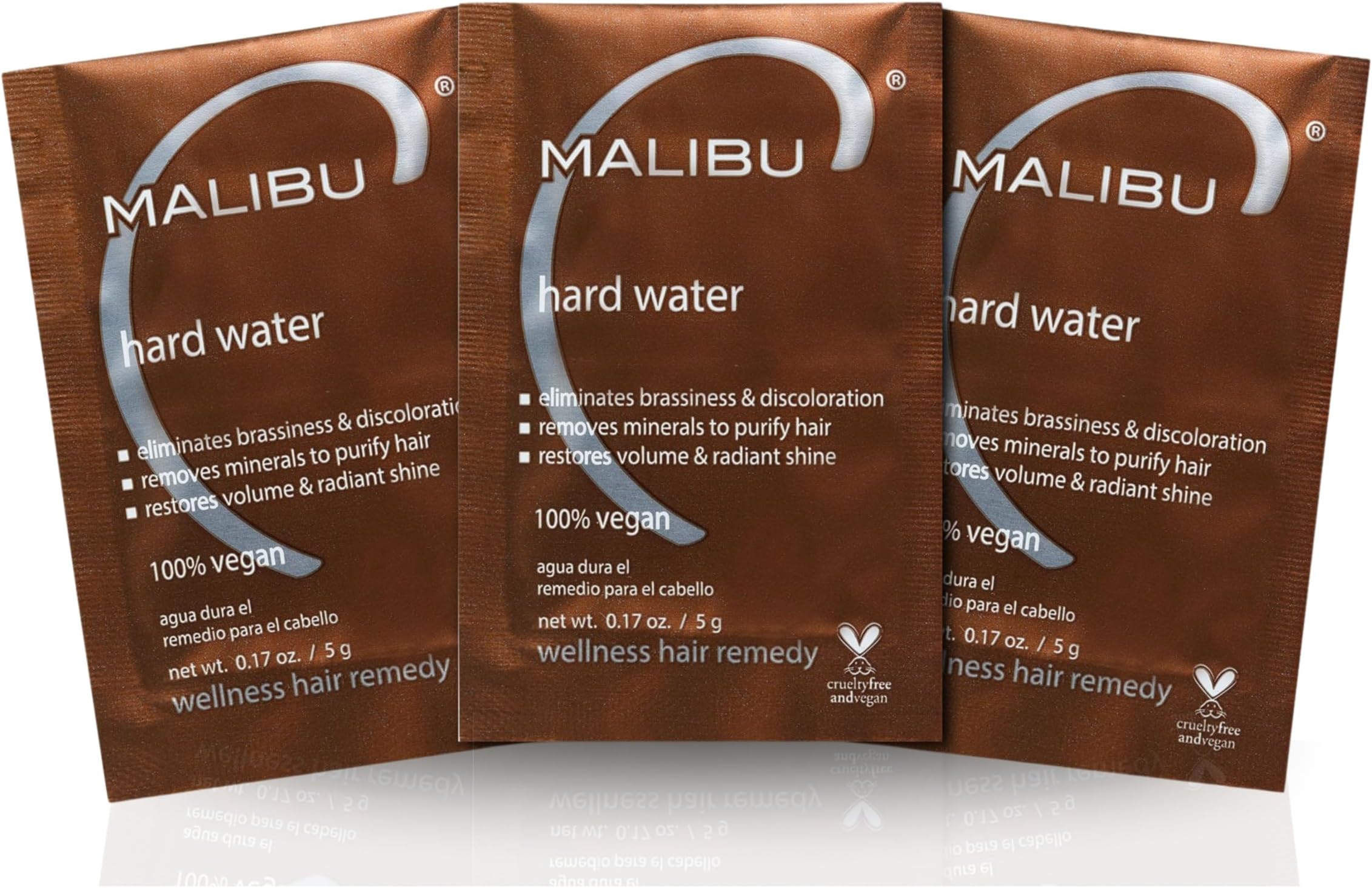 Hard Water Wellness Hair Remedy - Powder Hair Mask - 15g - Removes Hard Water Deposits & Impurities - Vitamin C Complex for Hair Shine and Vibrancy - 3 Count
