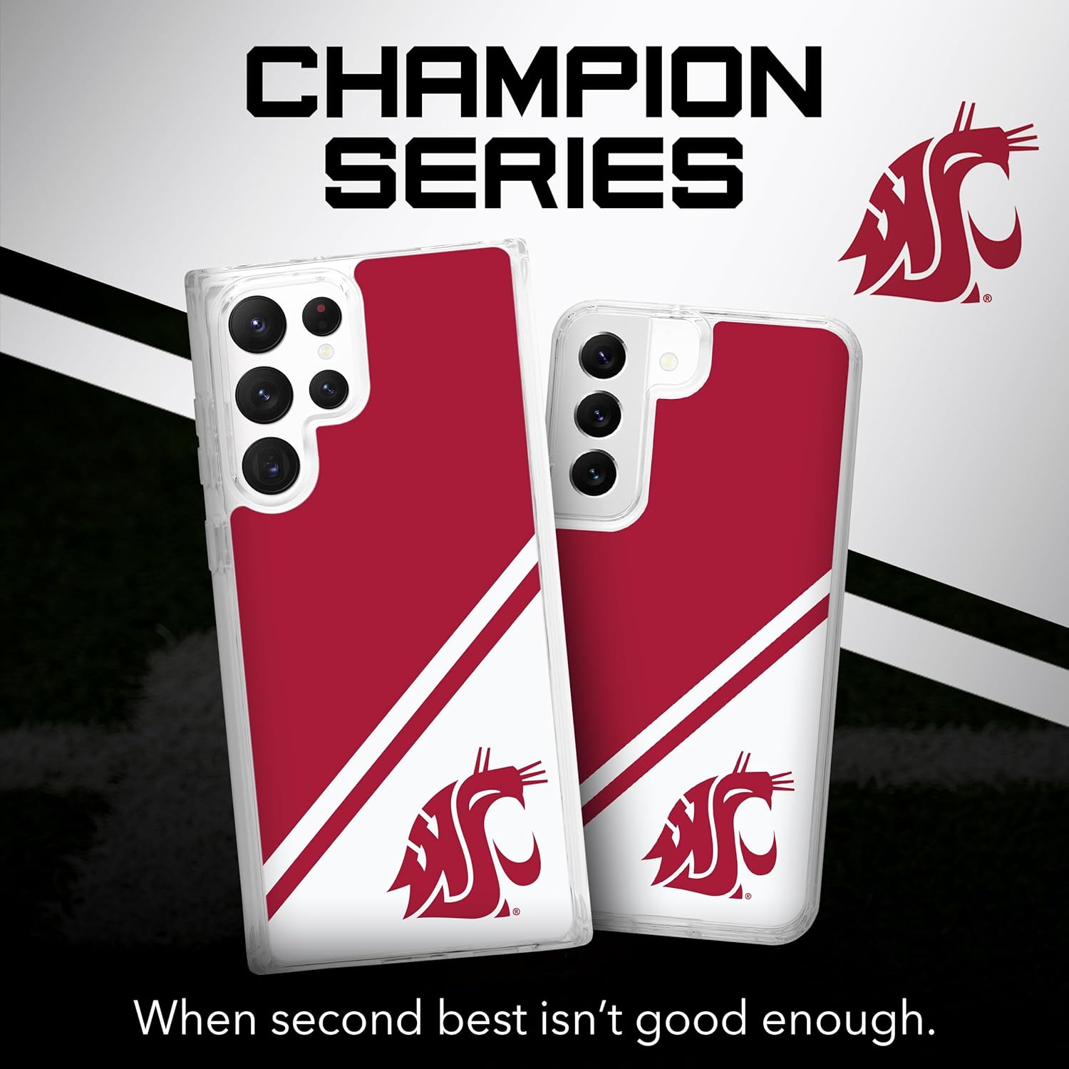 Affinity Bands Washington State Cougars HD Phone Case Compatible with Samsung Galaxy S21+ (Champion Series)